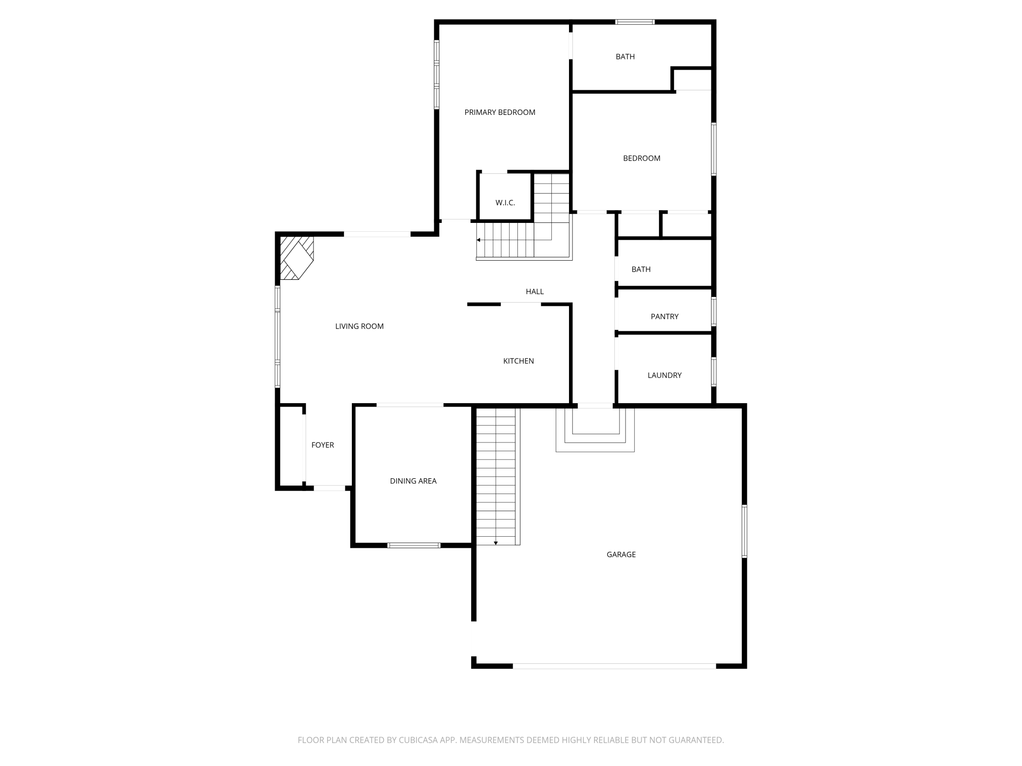 Main level floor plan