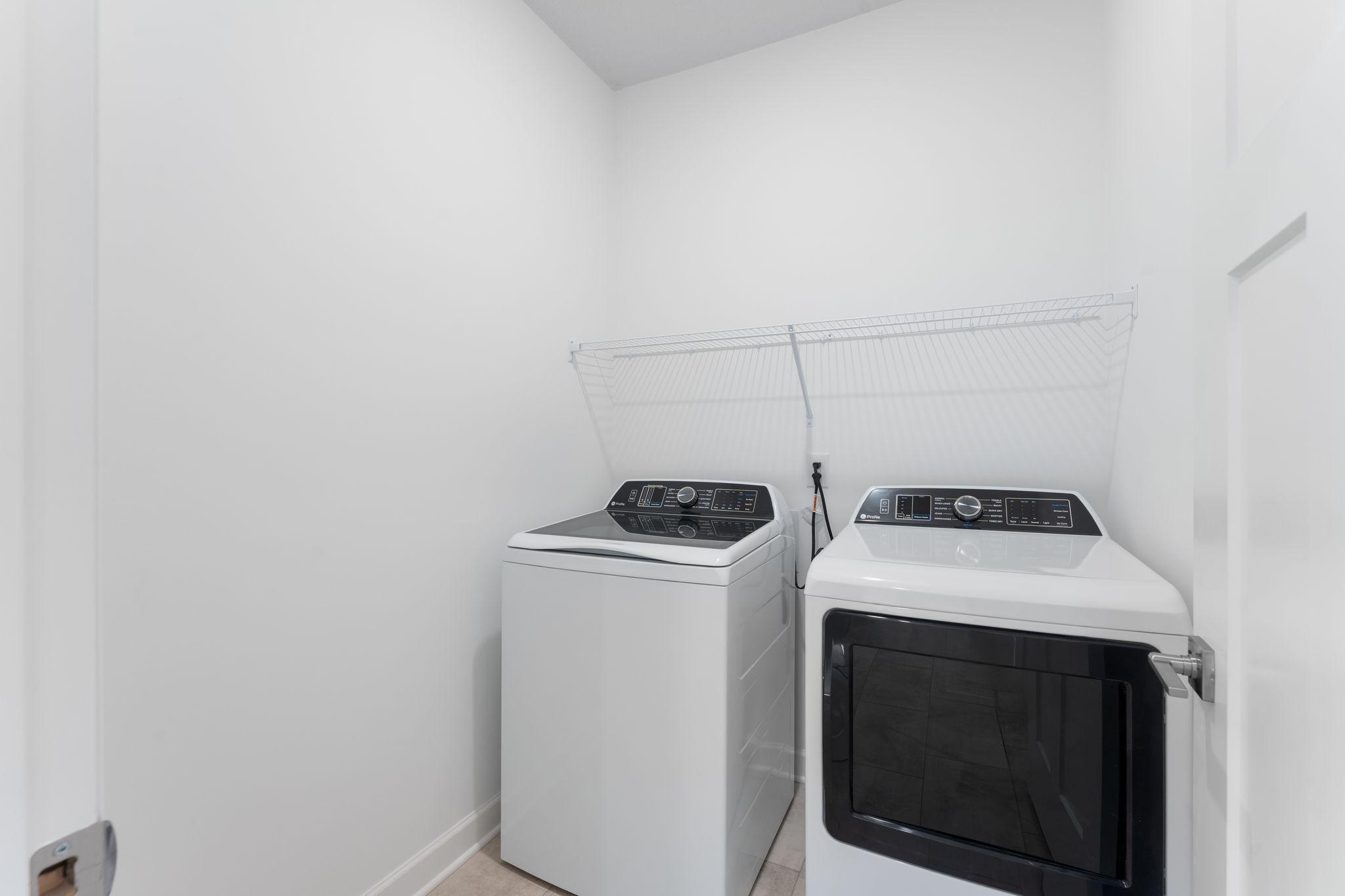 Access to the laundry room is just off the mudroom and garage, making household chores easier than ever.