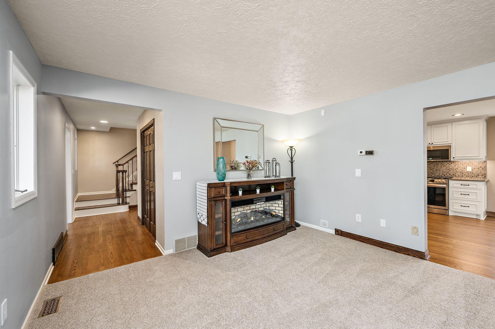 Living room looking toward entry