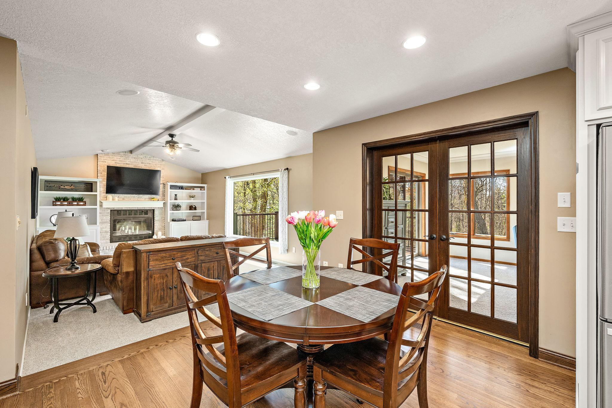 Informal dining in kitchen