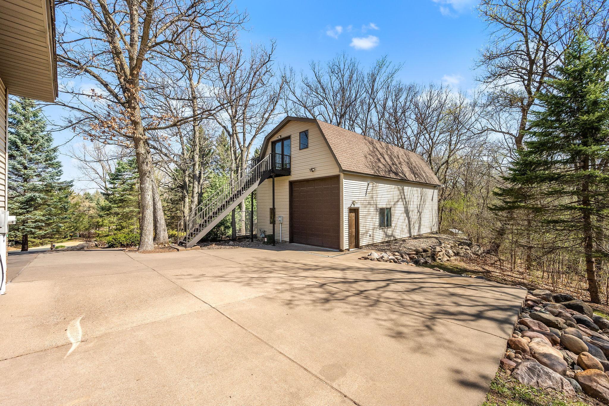 Large 2-story detached garage