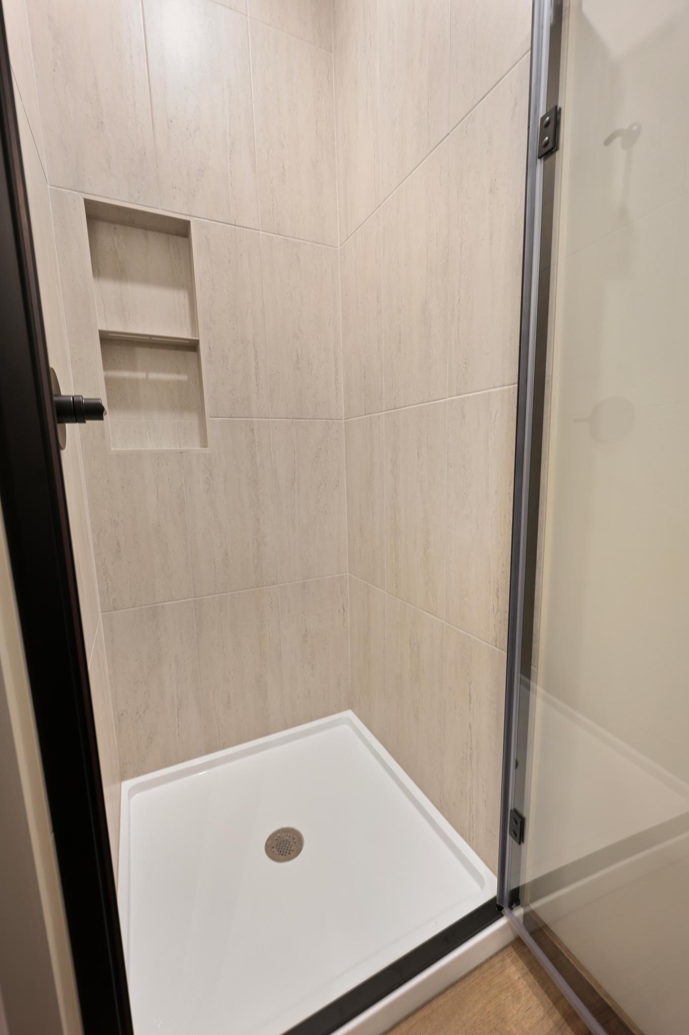 Shower offered for the 3rd bathroom