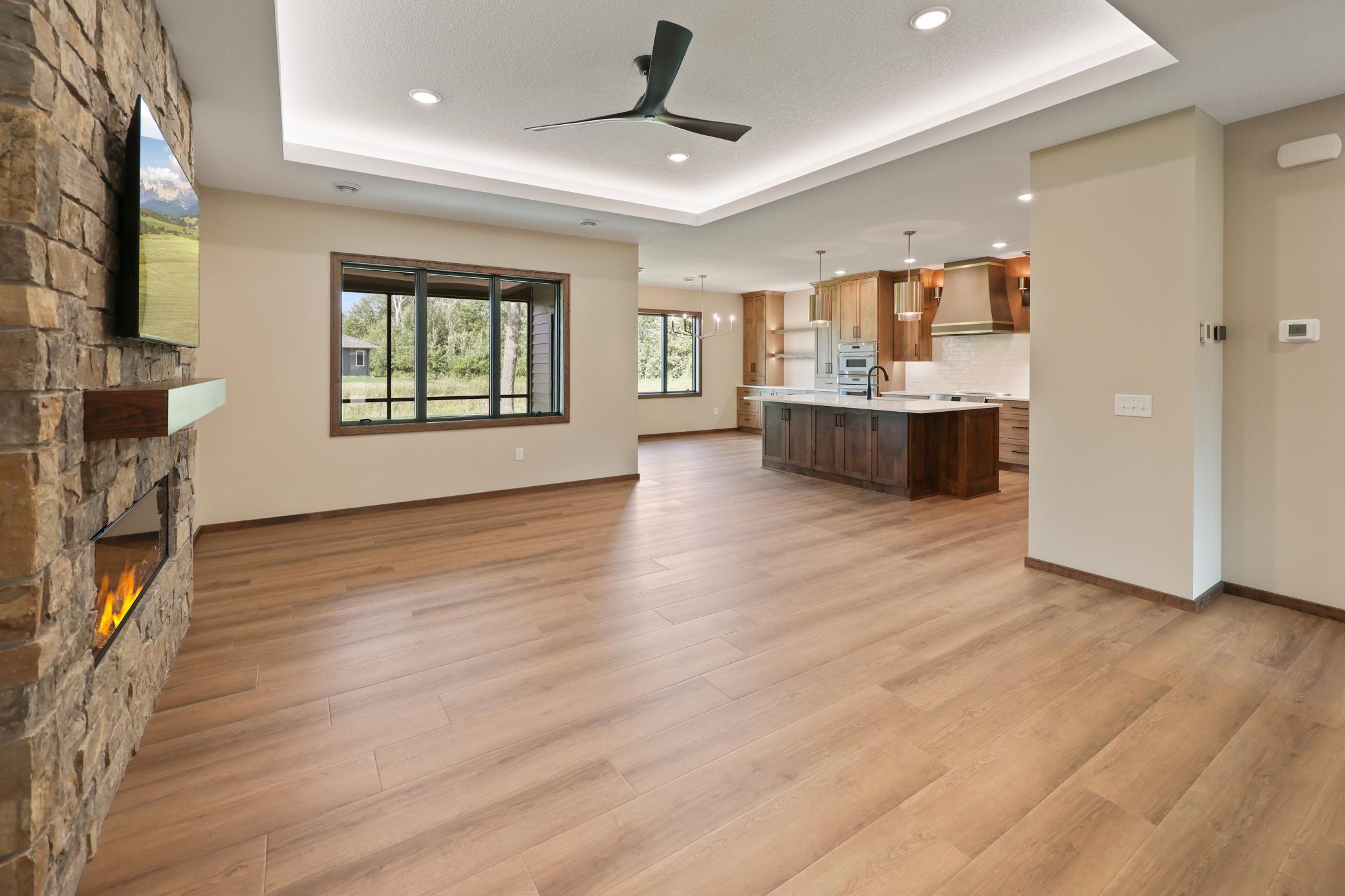 The open concept is perfect for entertaining