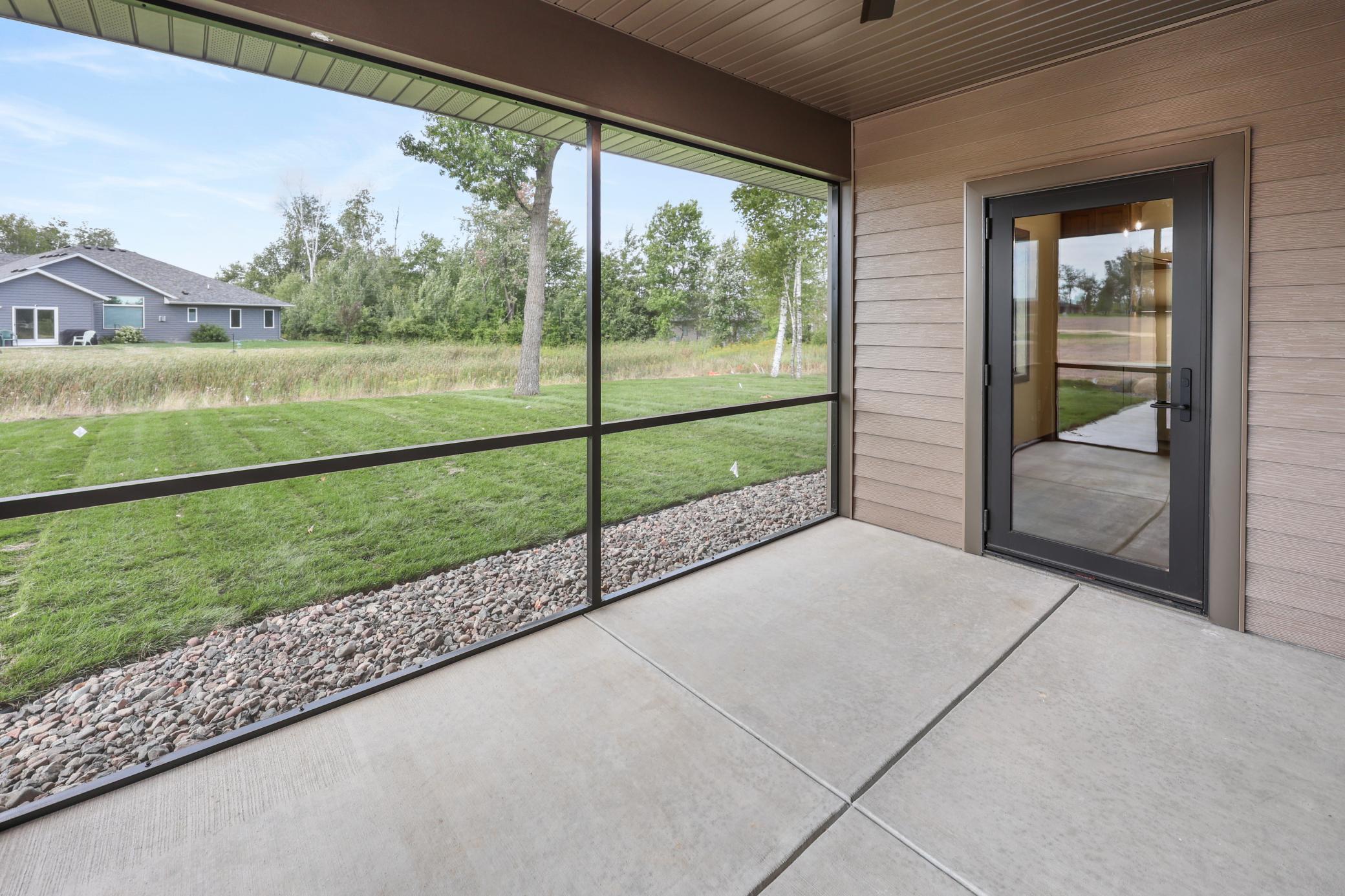 Private backyard setting