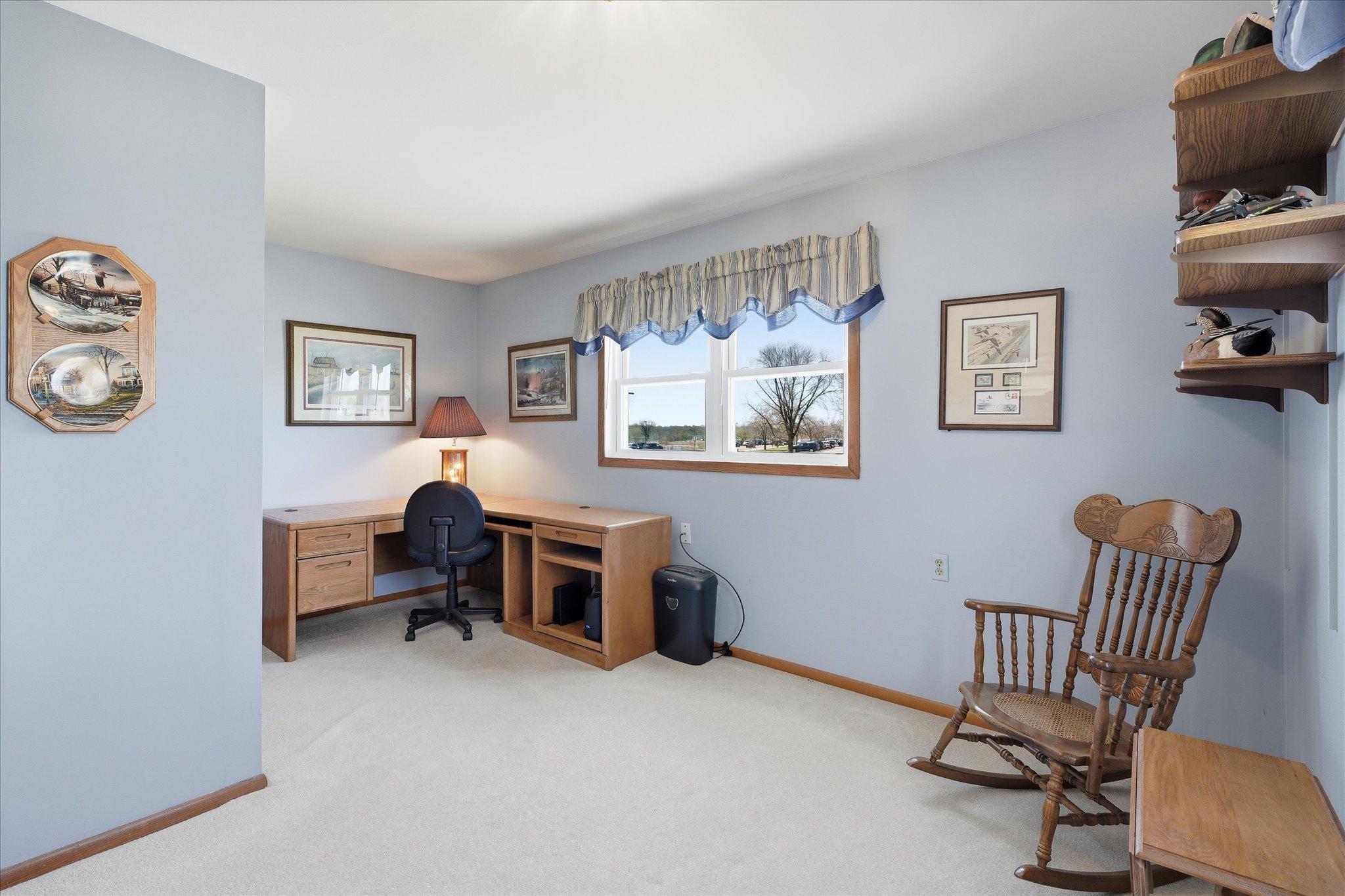 Bedroom #3 has been used as an office and workspace by the sellers.