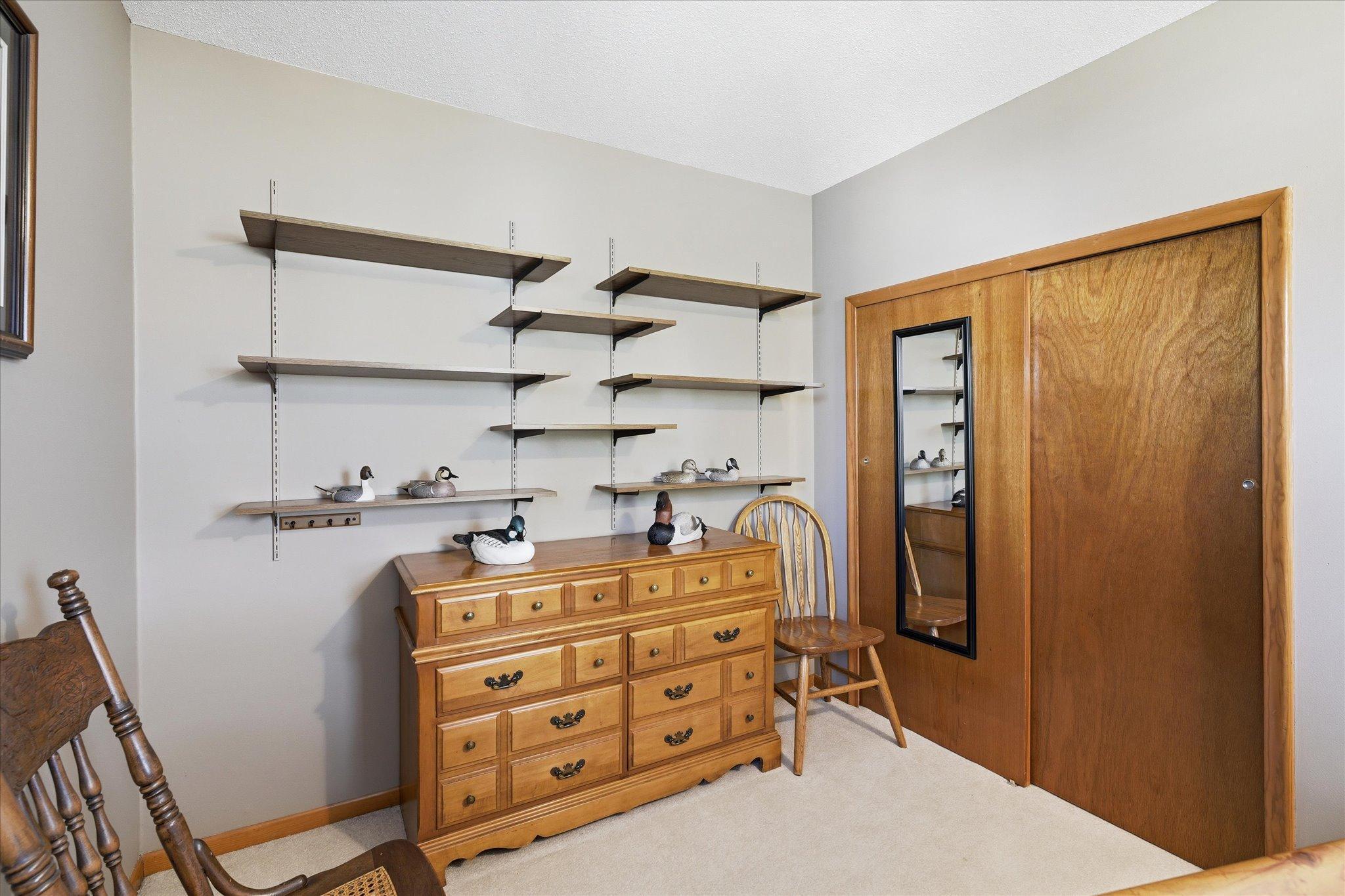 Both bedrooms on the upper level have huge closets!