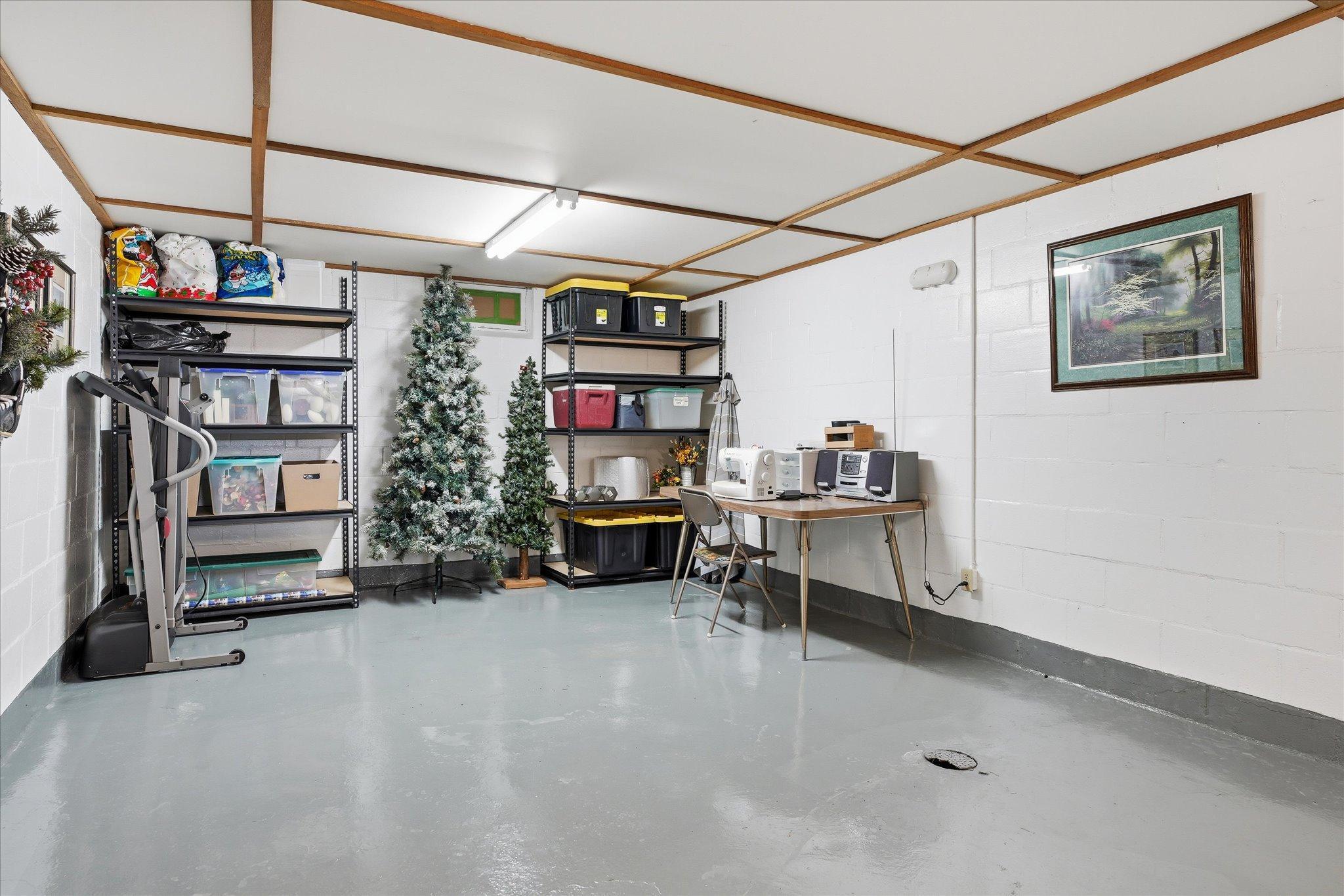 Another view of the basement area of the home.