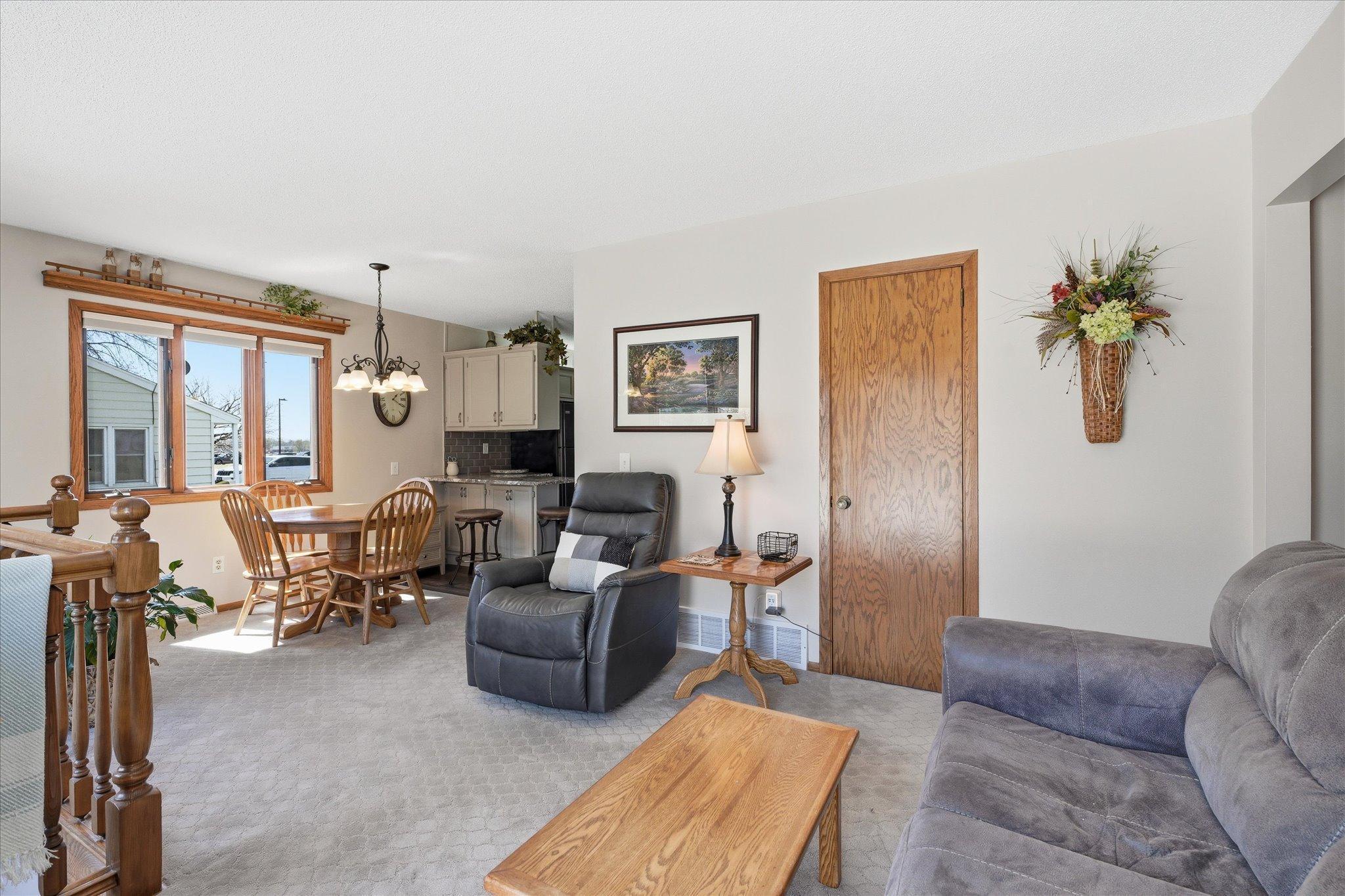 There are so many storage areas in the home including this closet in the family room area.