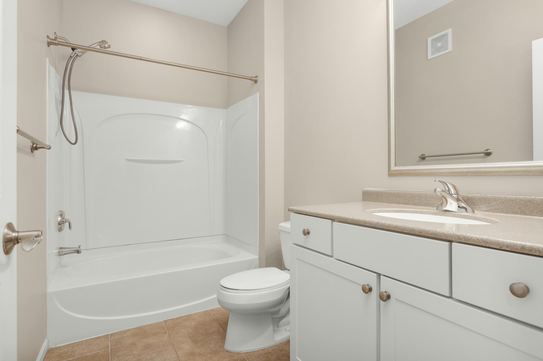 Upper level hall bath.