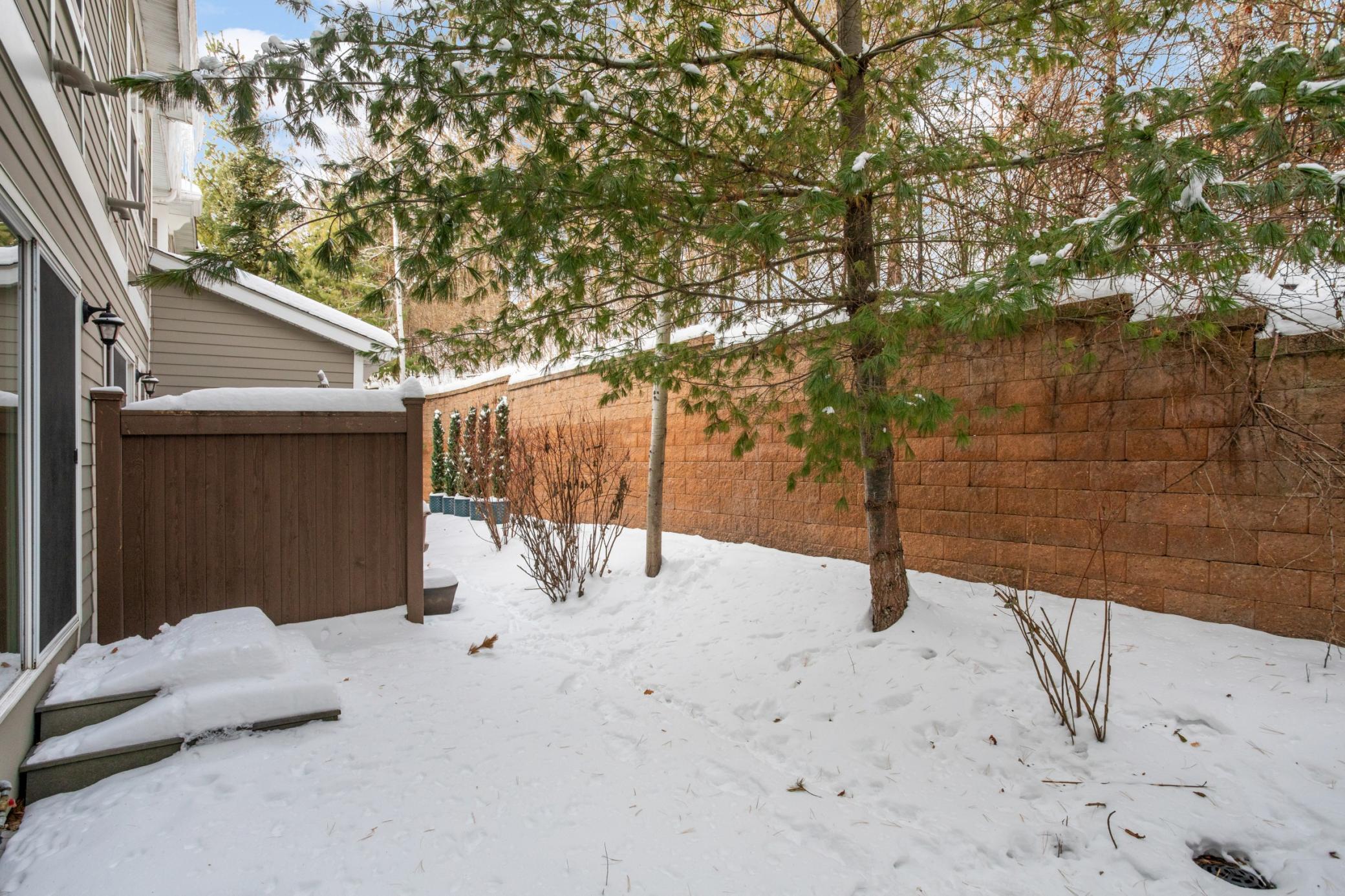 Private patio for seasonal entertaining and dining. Updated exterior photos are coming.