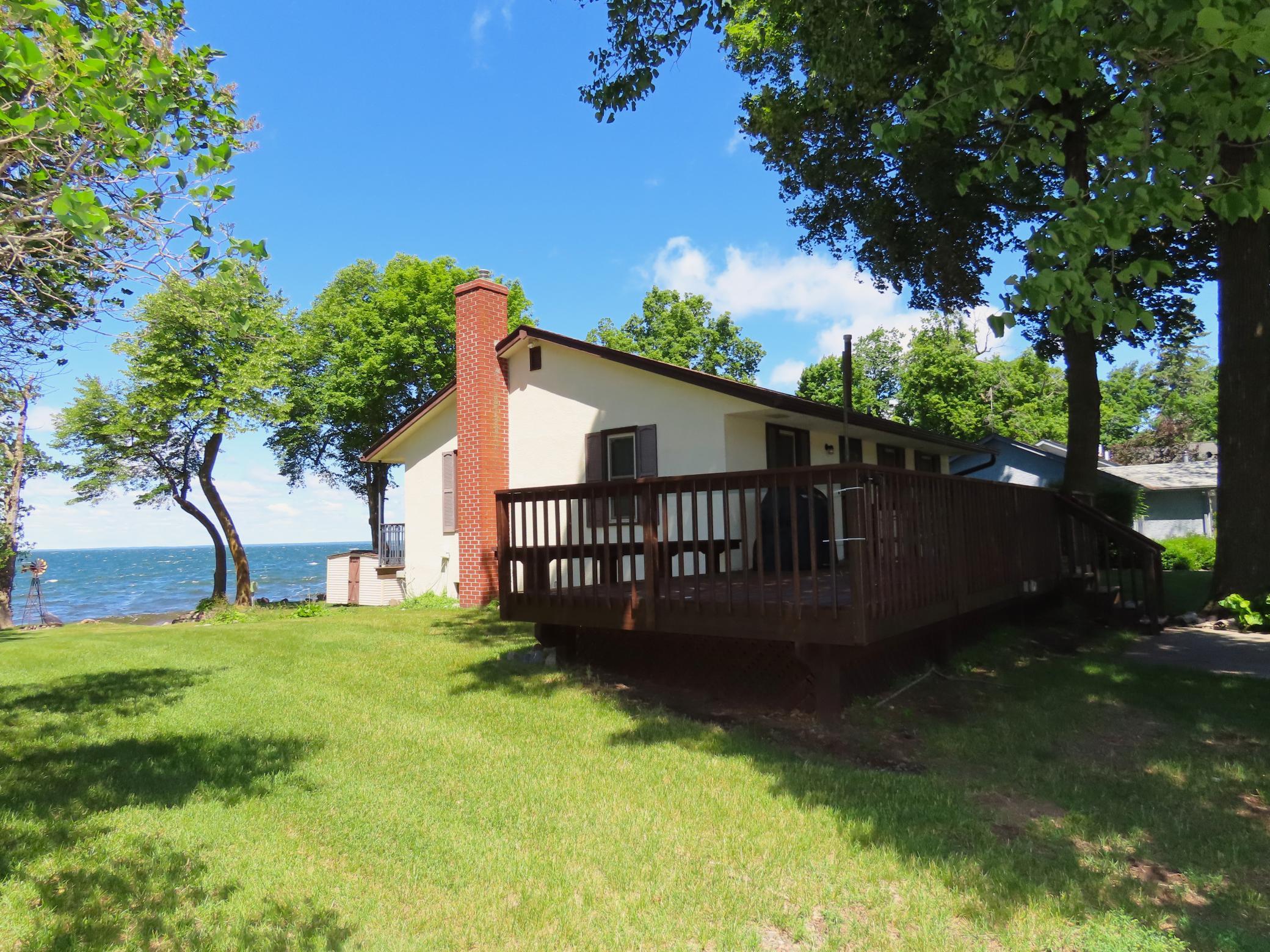 South side of the home