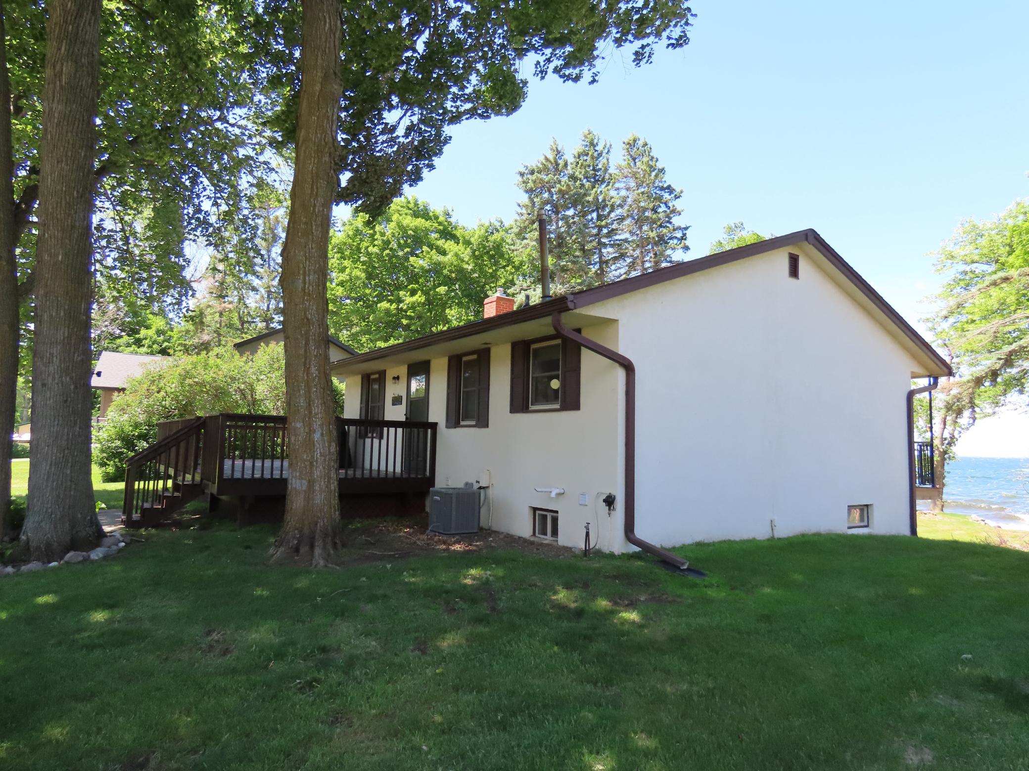 North side of the home