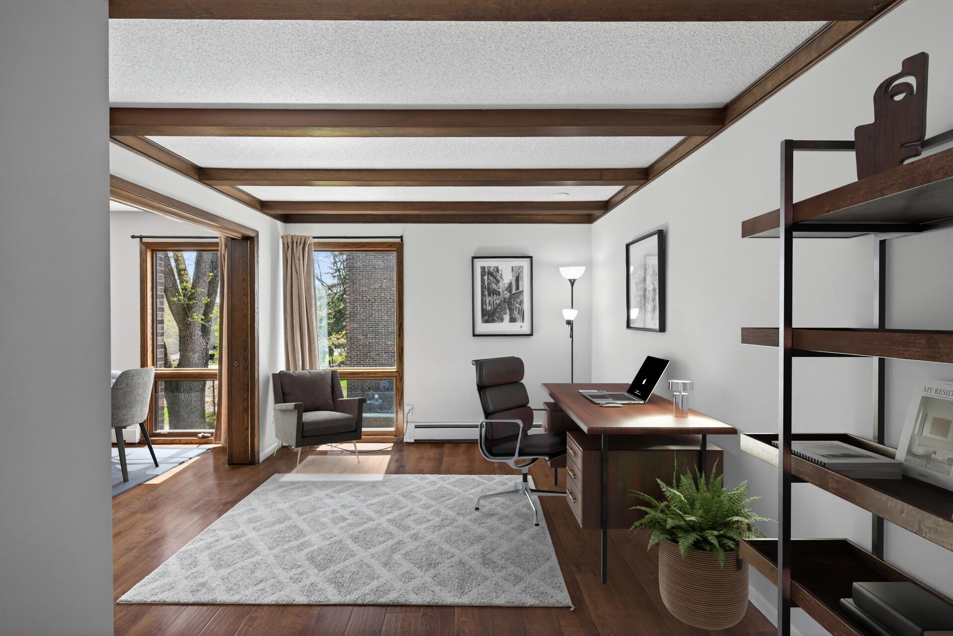 Bedroom 2 would also make a great office. *Virtually staged.
