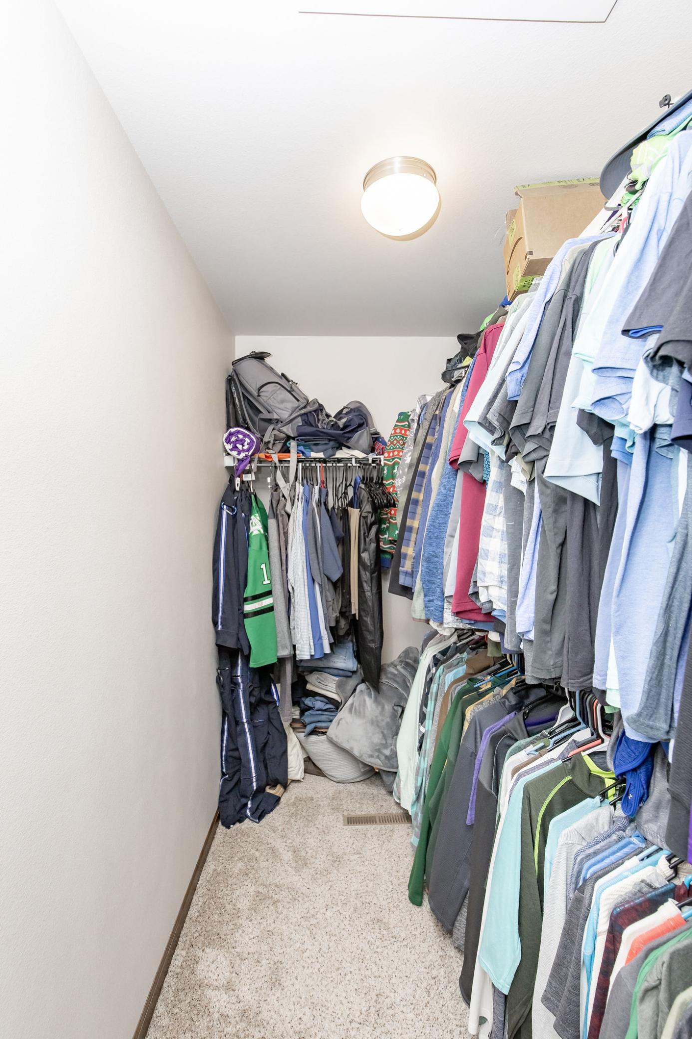 Primary walk-in closet