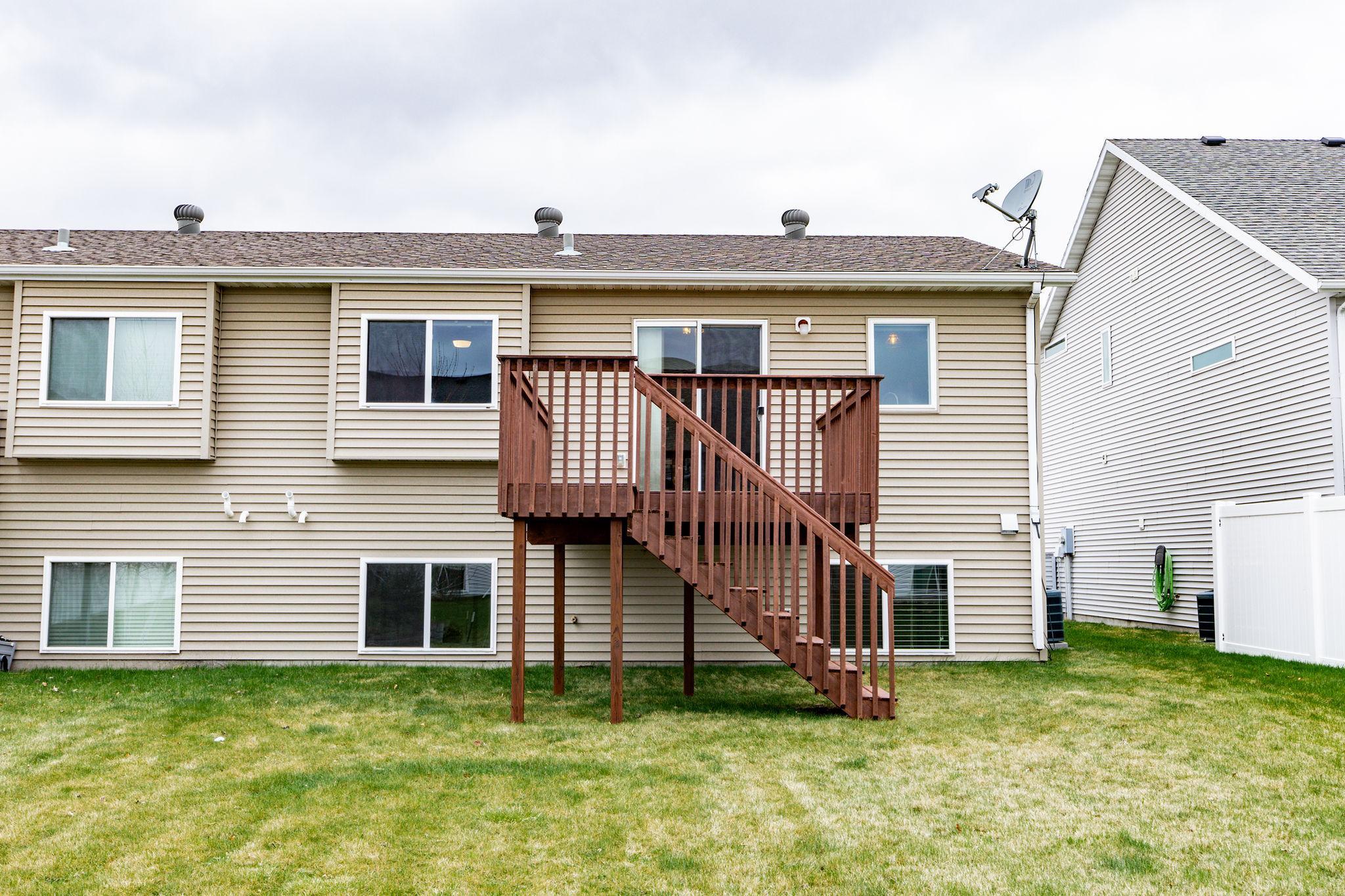 Exterior Rear w/ deck
