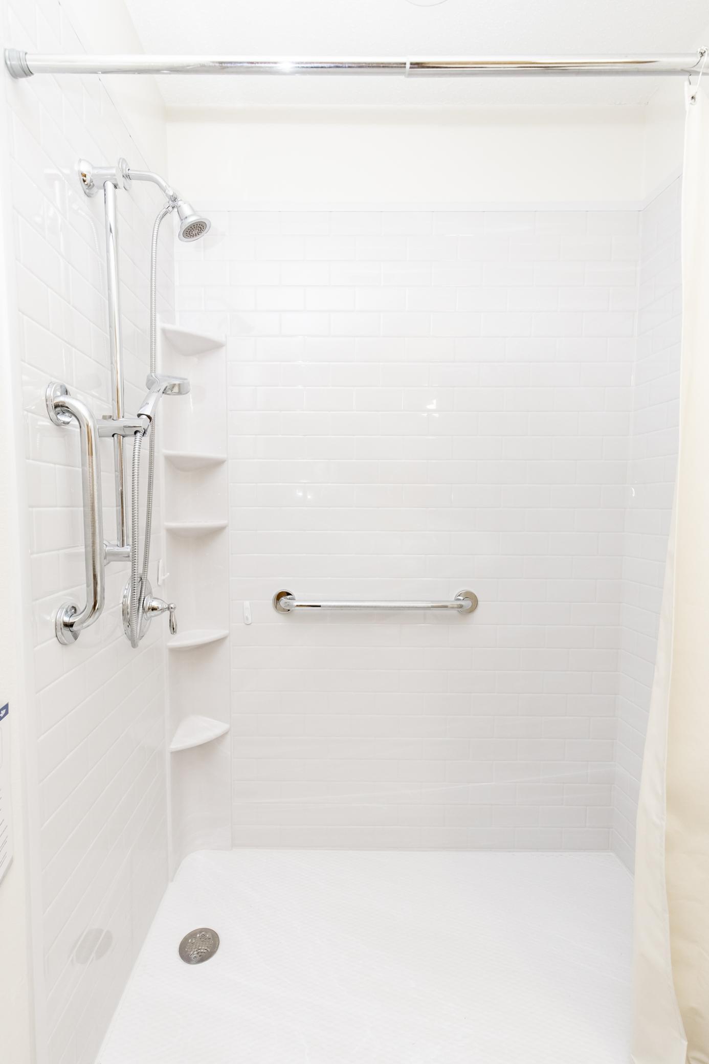 Shower With Grab Bars