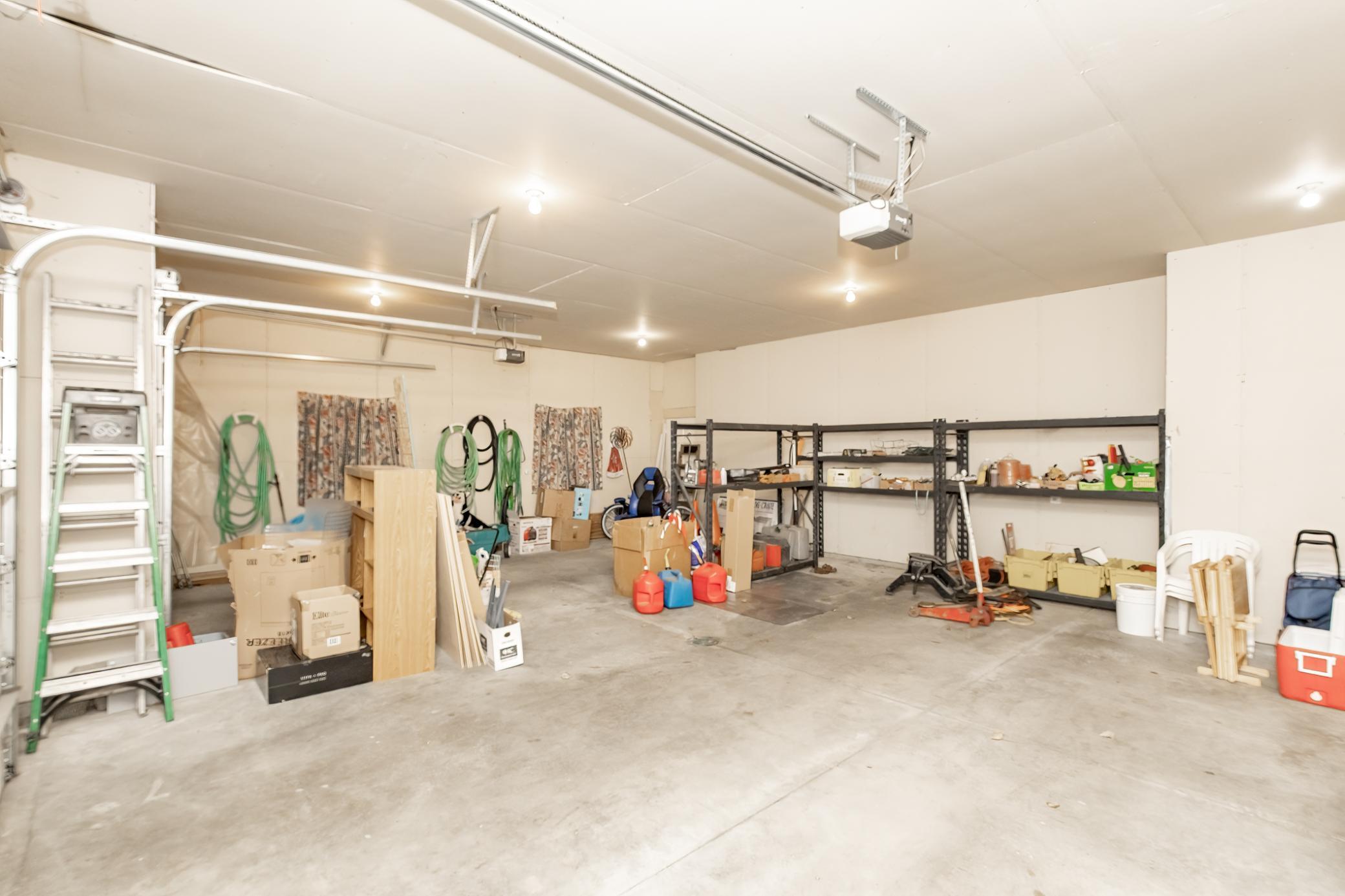 3-Stall Garage With Floor Drain