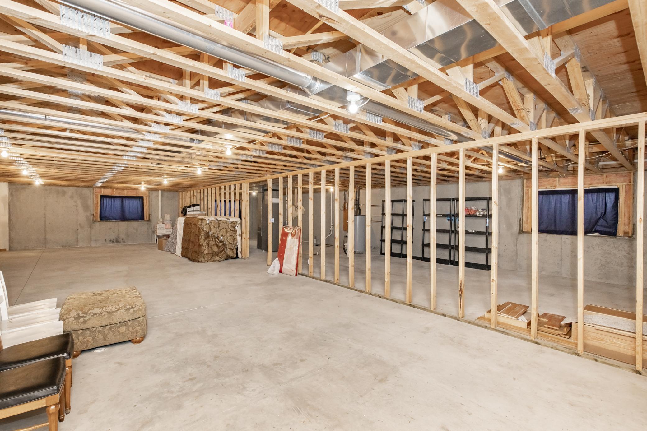 Massive Unfinished Basement