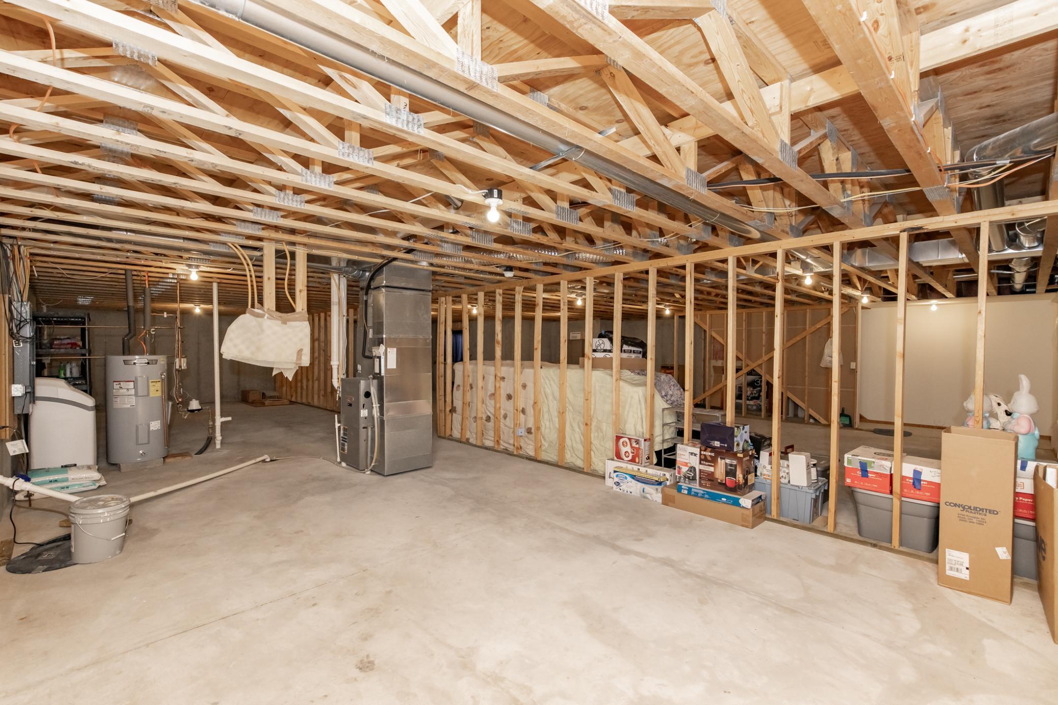 Massive Unfinished Basement