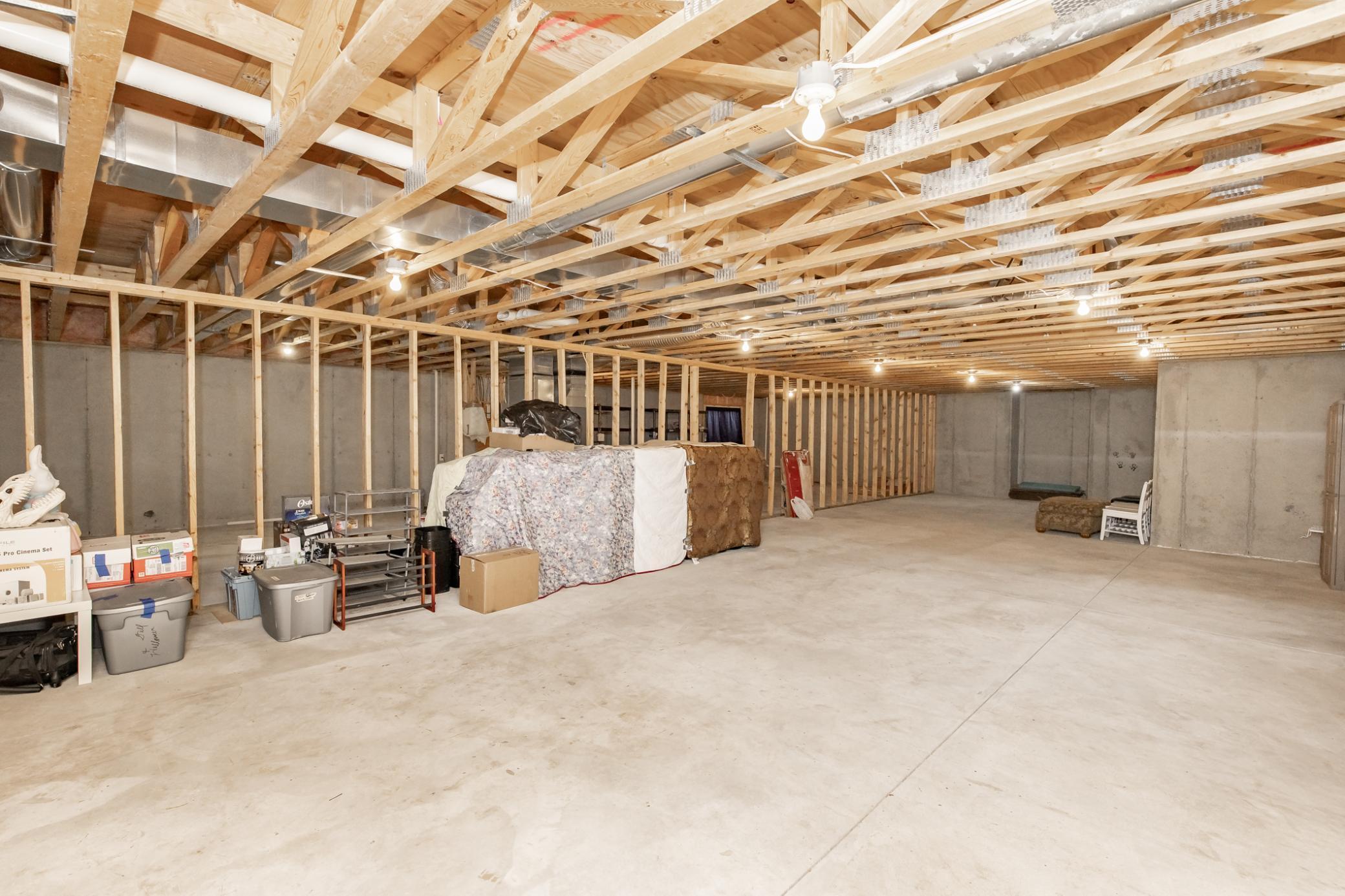Massive Unfinished Basement