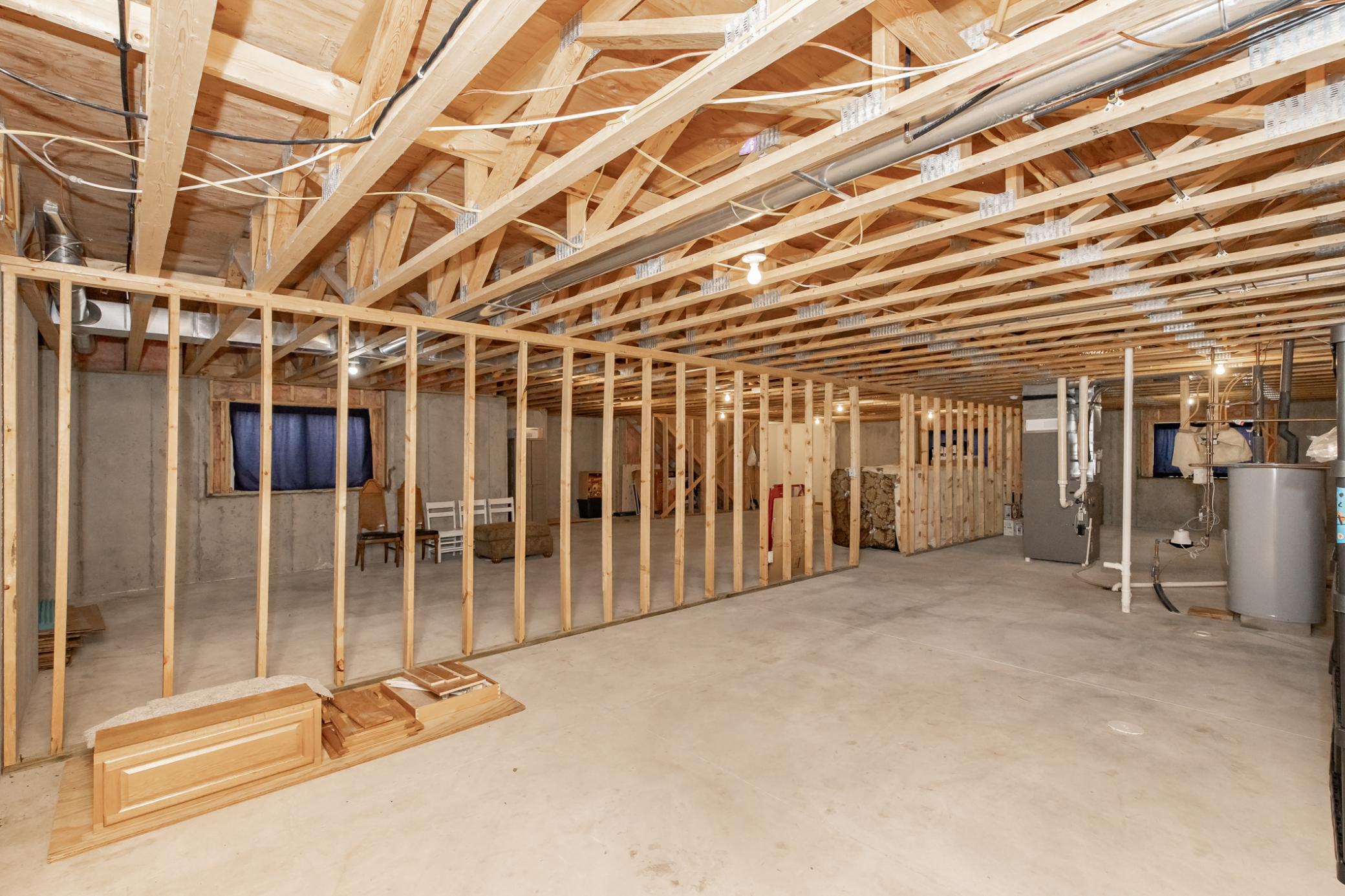 Massive Unfinished Basement