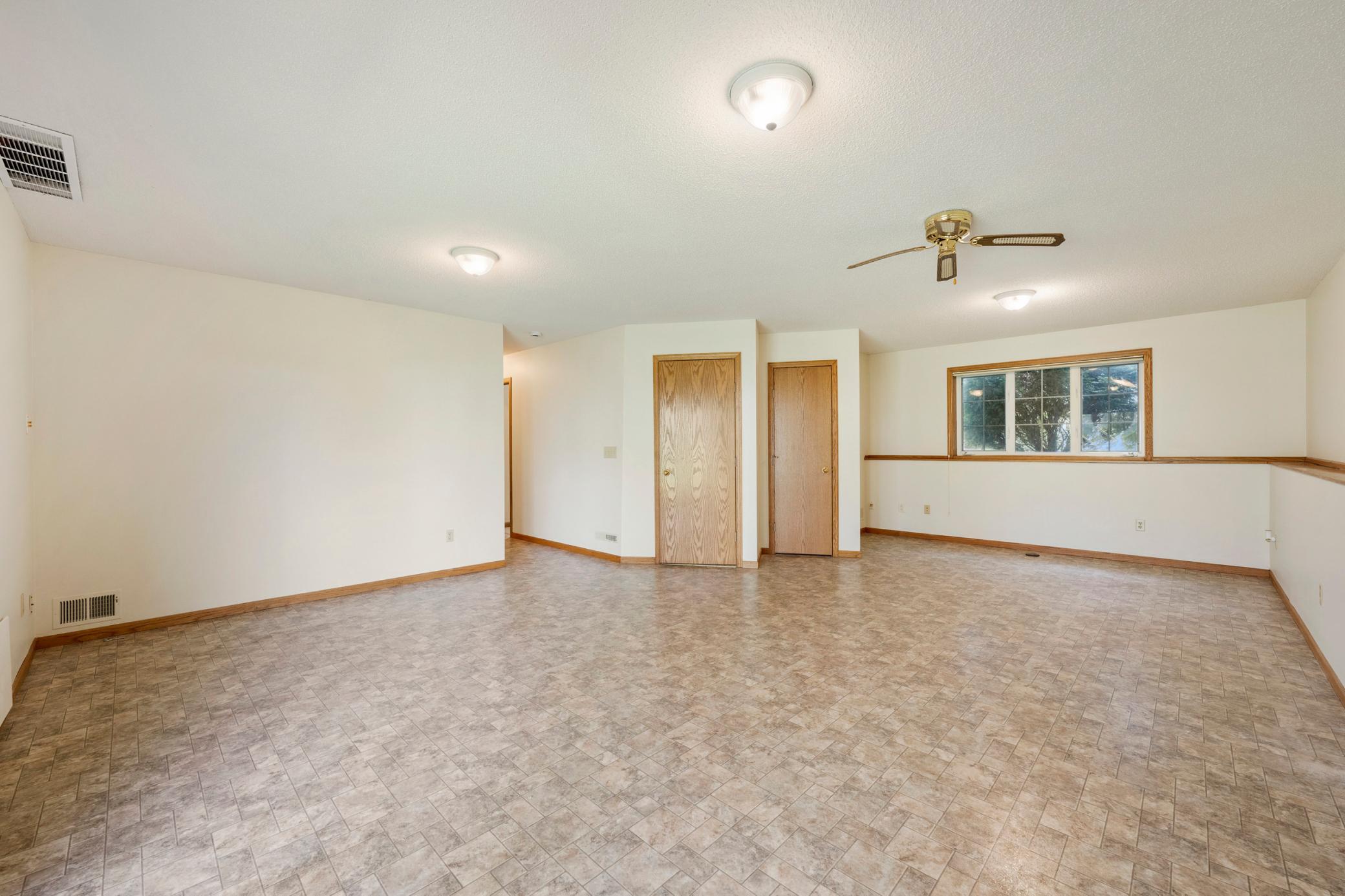 Spacious lower level