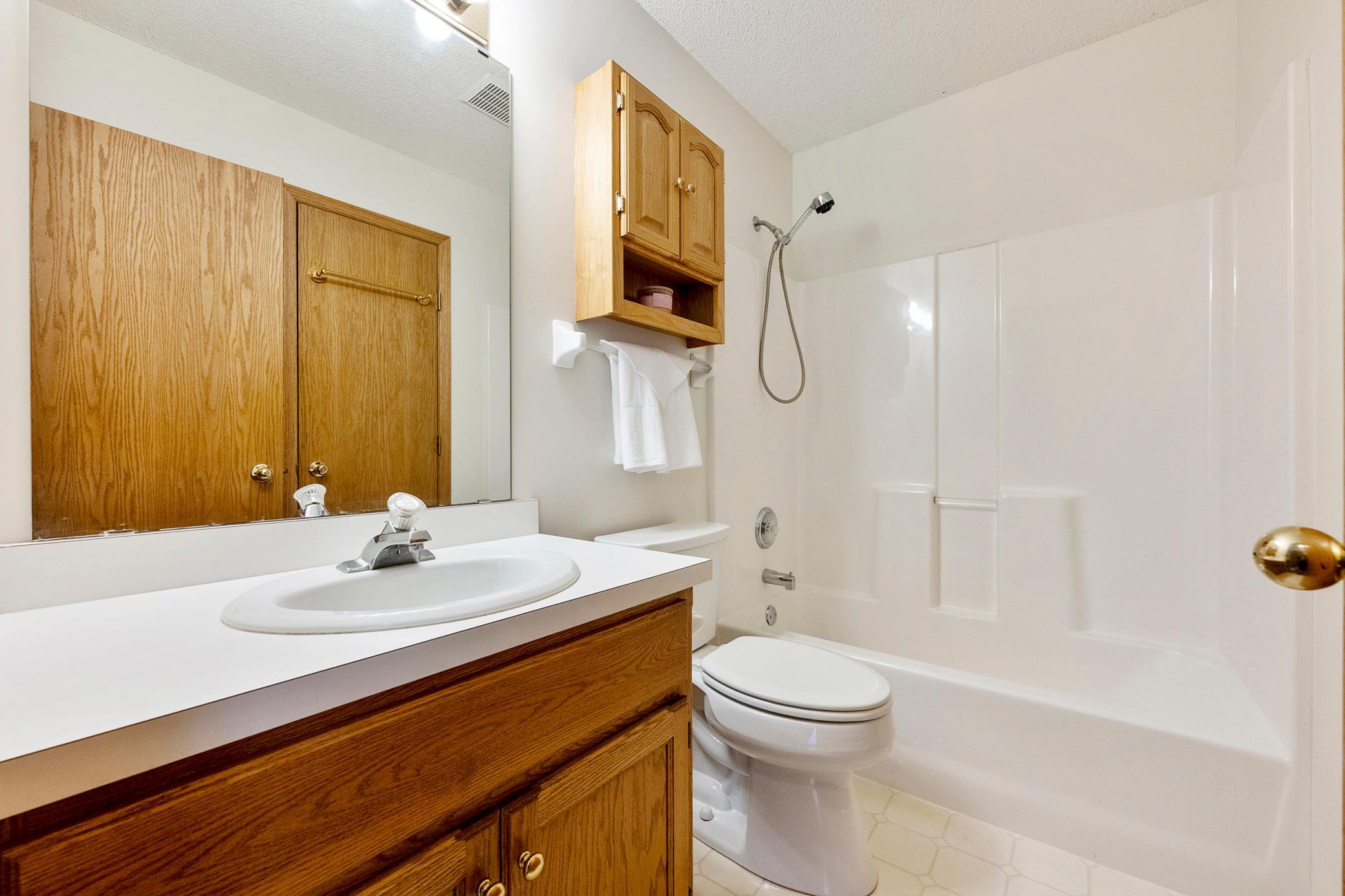 Upper level bathroom