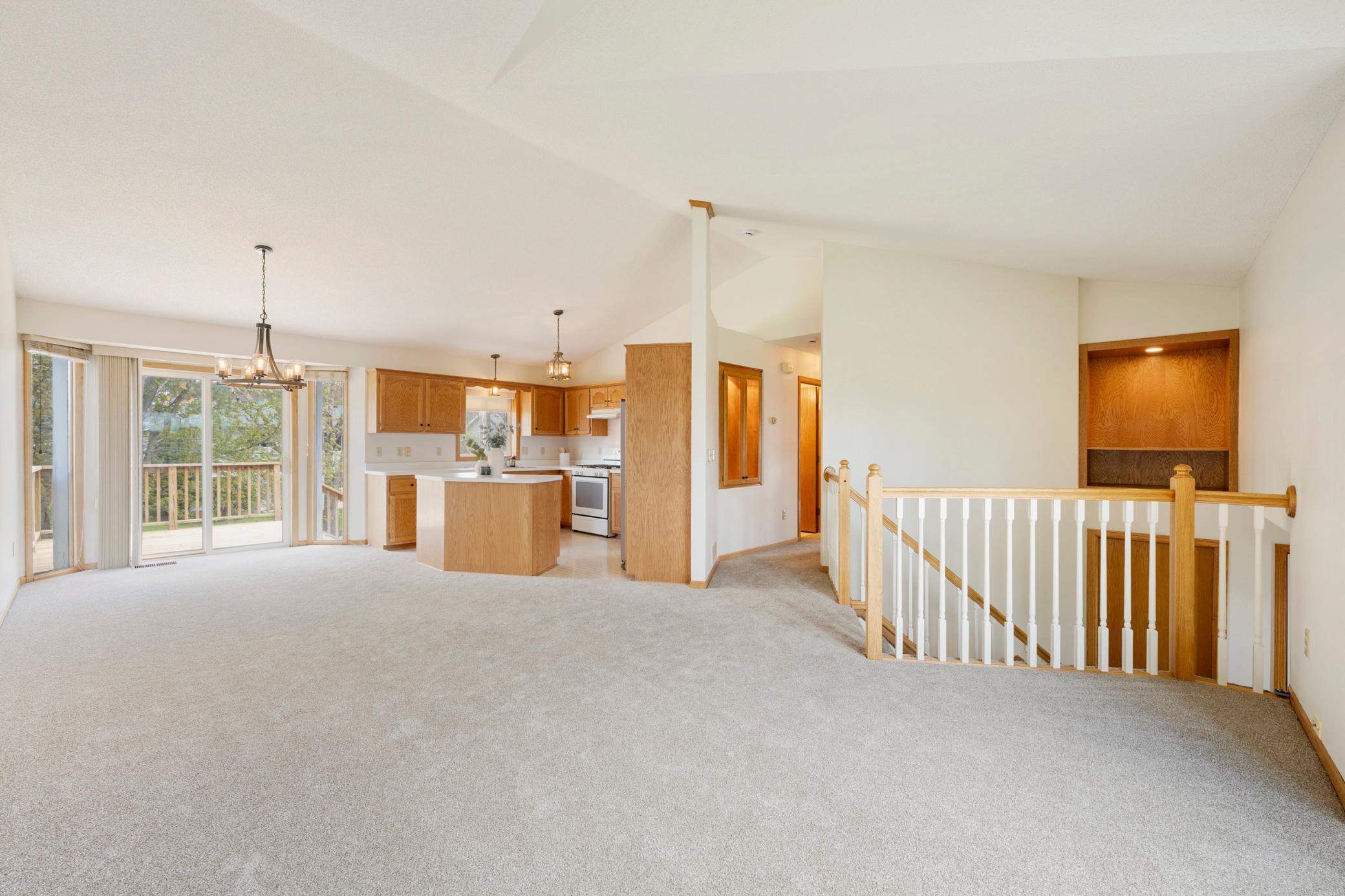 Spacious open concept