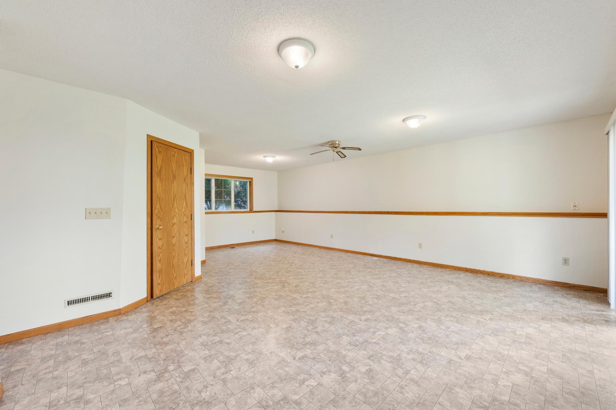 Spacious lower level