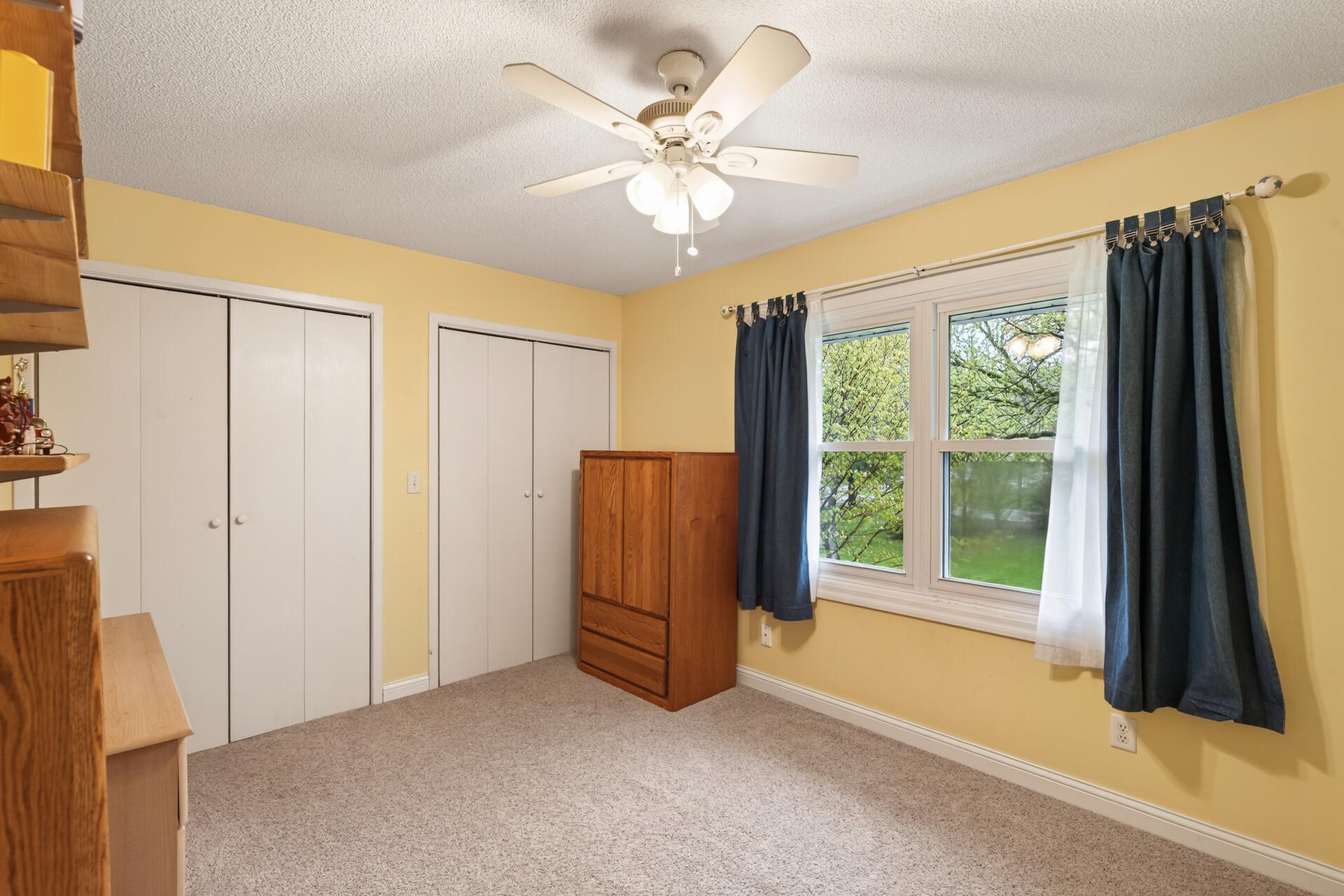 One of the 4 bedroom found upstairs- nice double closets!
