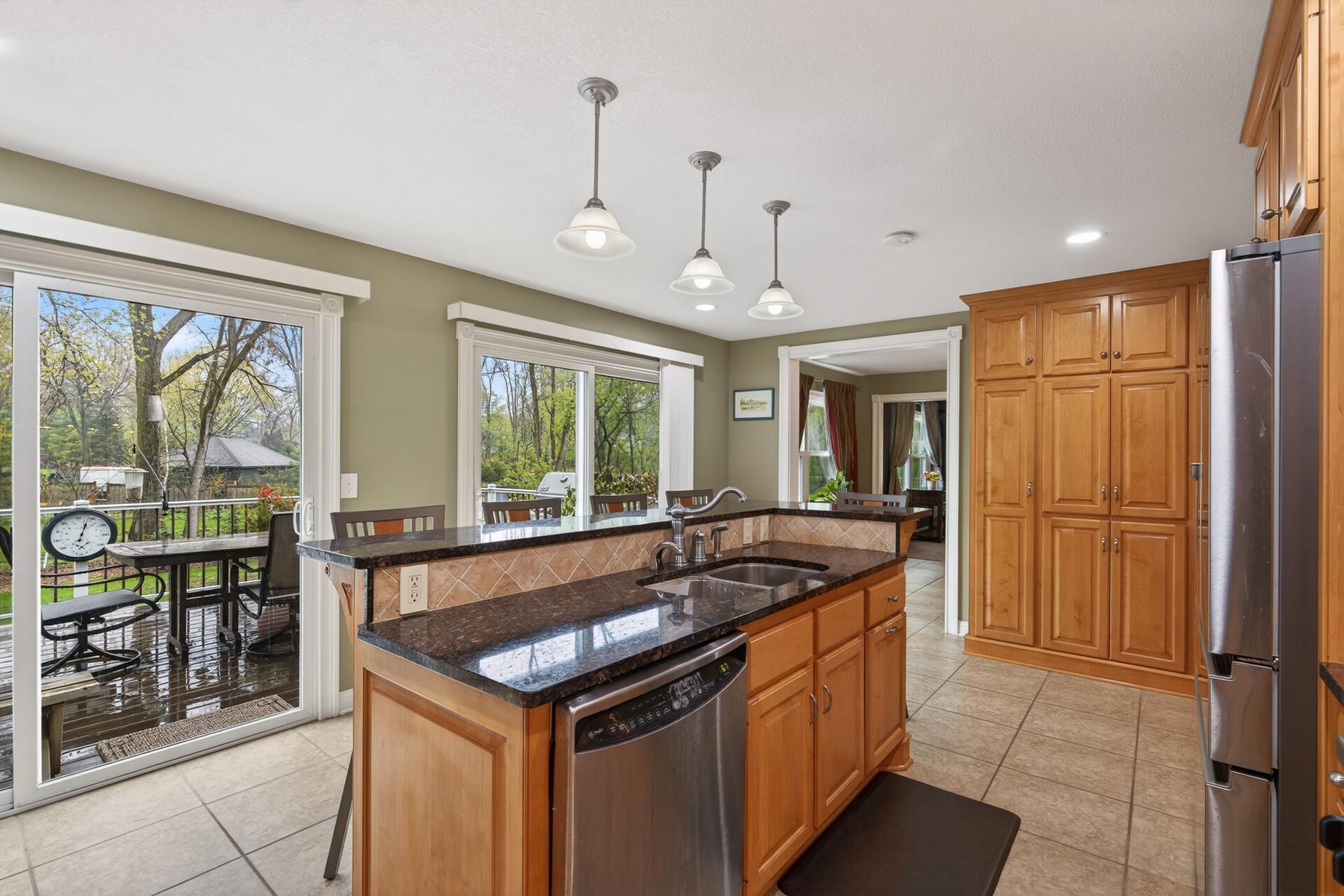 Private views while you are in the kitchen.