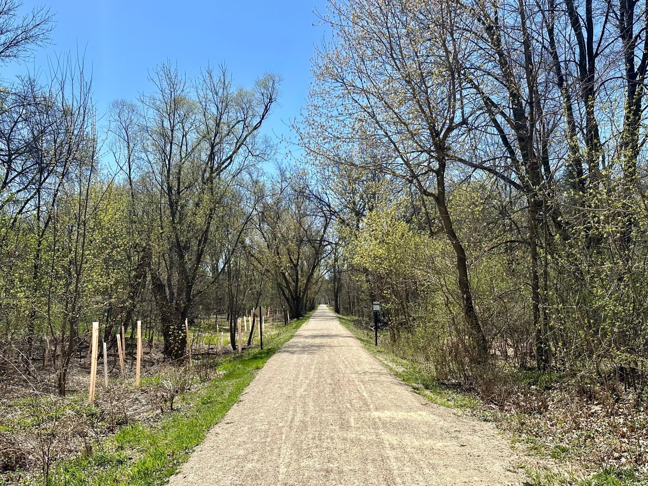 Miles of wonderful walk/bike trail just steps from your front door.