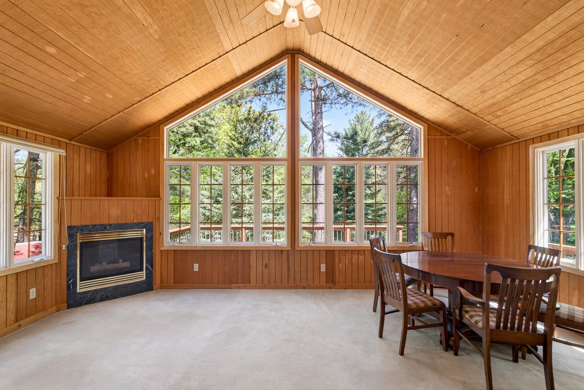Stunning windows let in ample natural light.