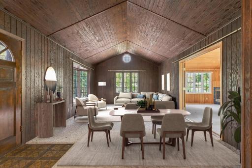 Main Level Living / Dining Room is ready for entertaining!