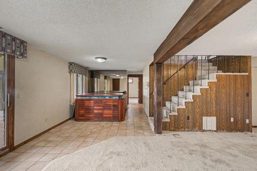 Lower level walk out with a hot tub. Sellers are unsure if it works.
