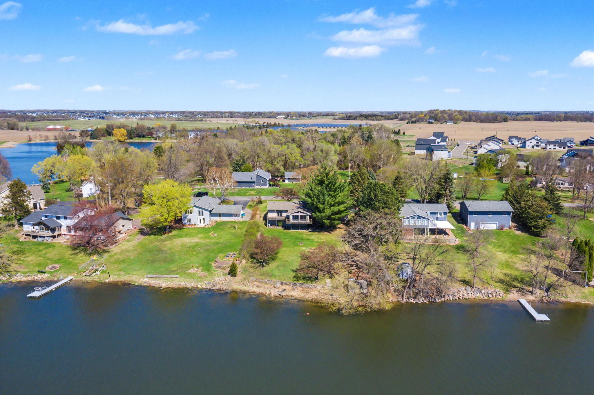 Enjoy 100 feet of lakeshore right in your own backyard.