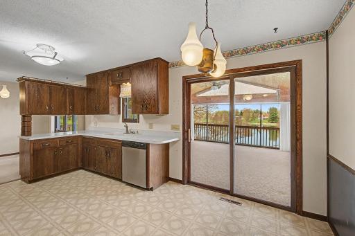 Patio door opens into the sunroom.