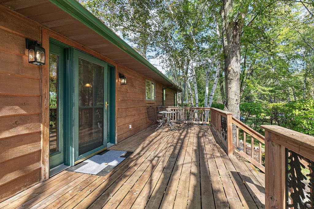 Deck over looking the Lot, Main entry