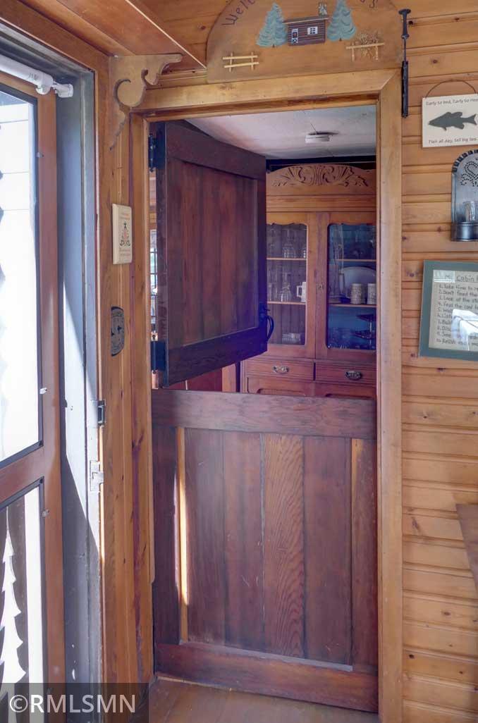 This Dutch-style door has a warm, rich tone.