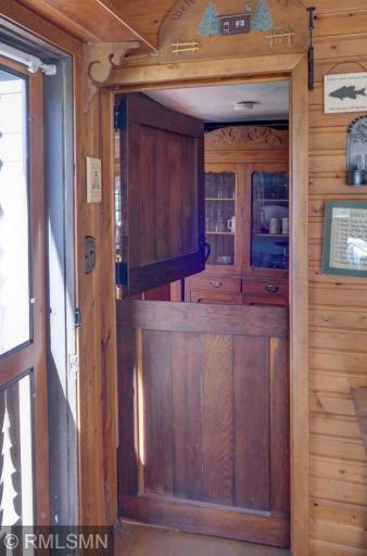This Dutch-style door has a warm, rich tone.
