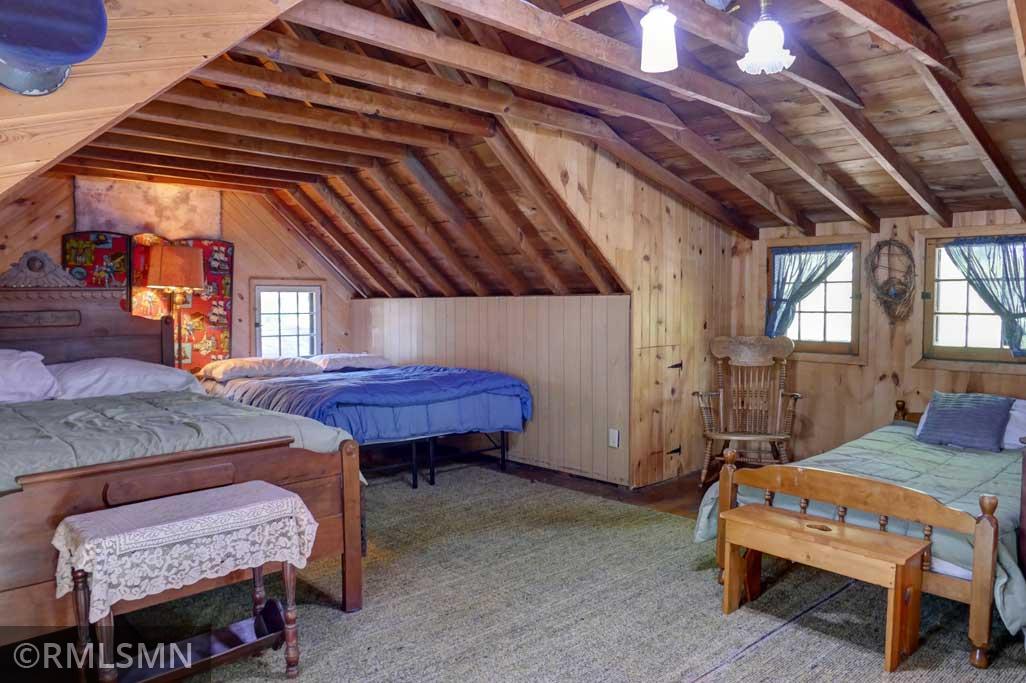 Upstairs is one large open bedroom with multiple layout options.