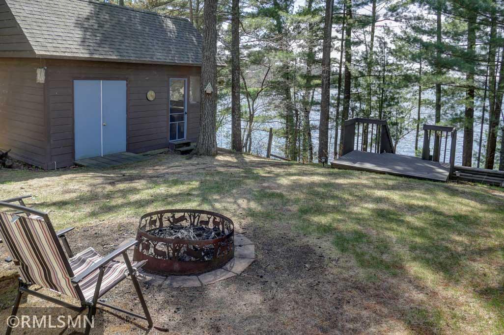 Gather around the firepit at night and share memories with loved ones.