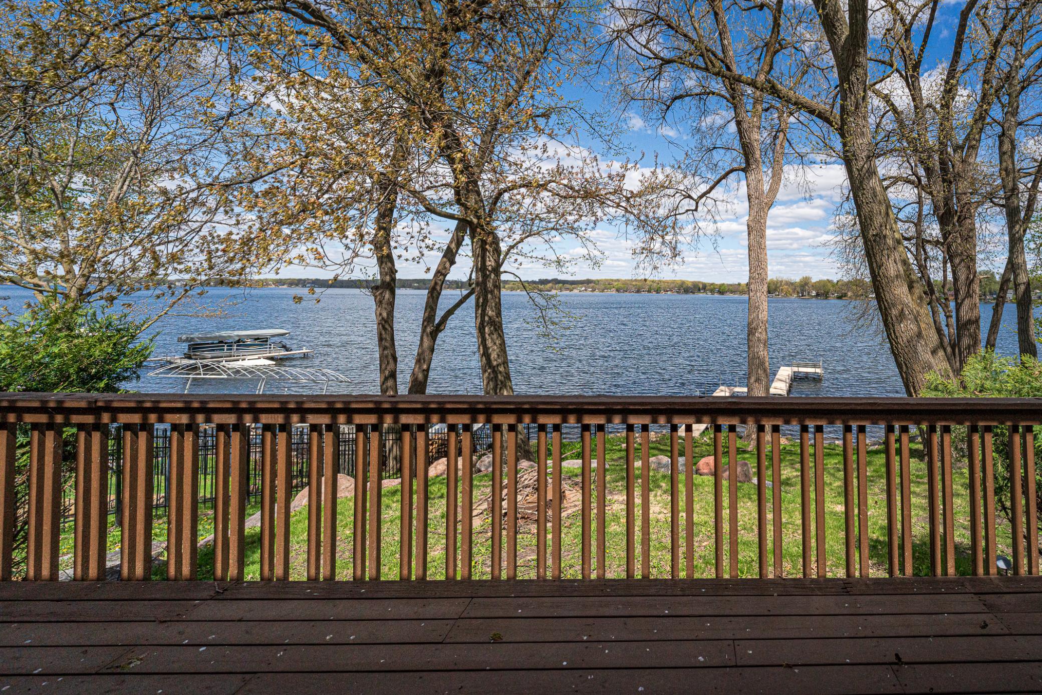Deck views from the main floor.