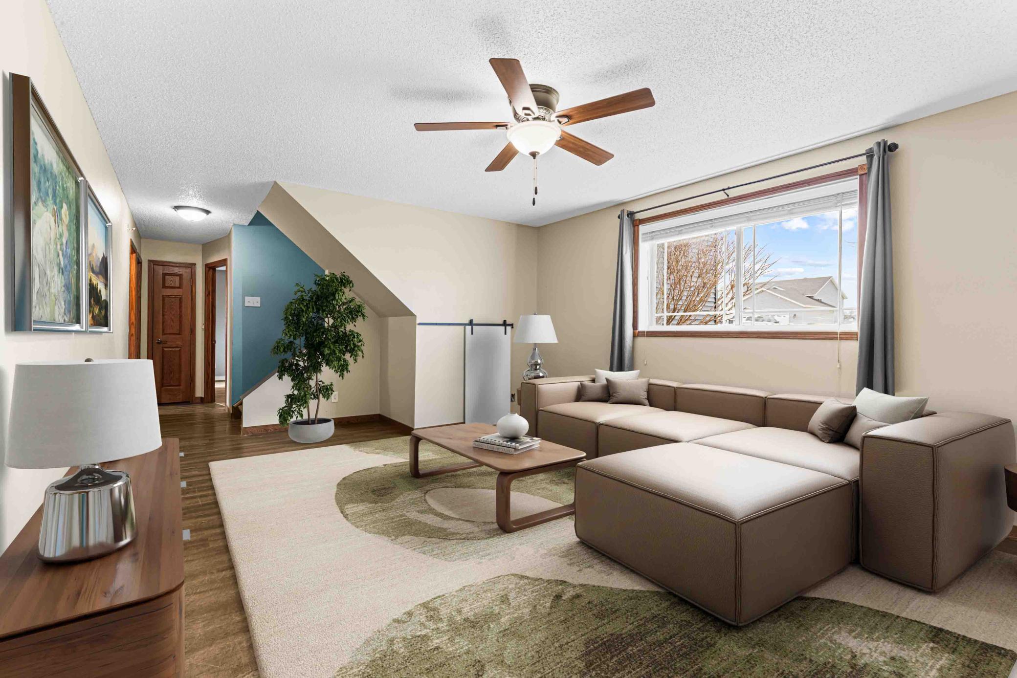 Digitally Staged - Family room