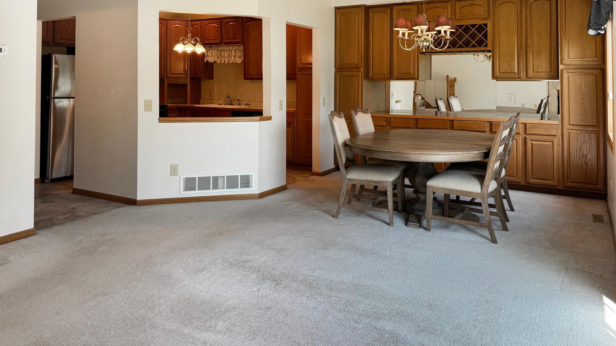 Nice floorplan that flows from the living room, to the dining room with outstanding built-ins