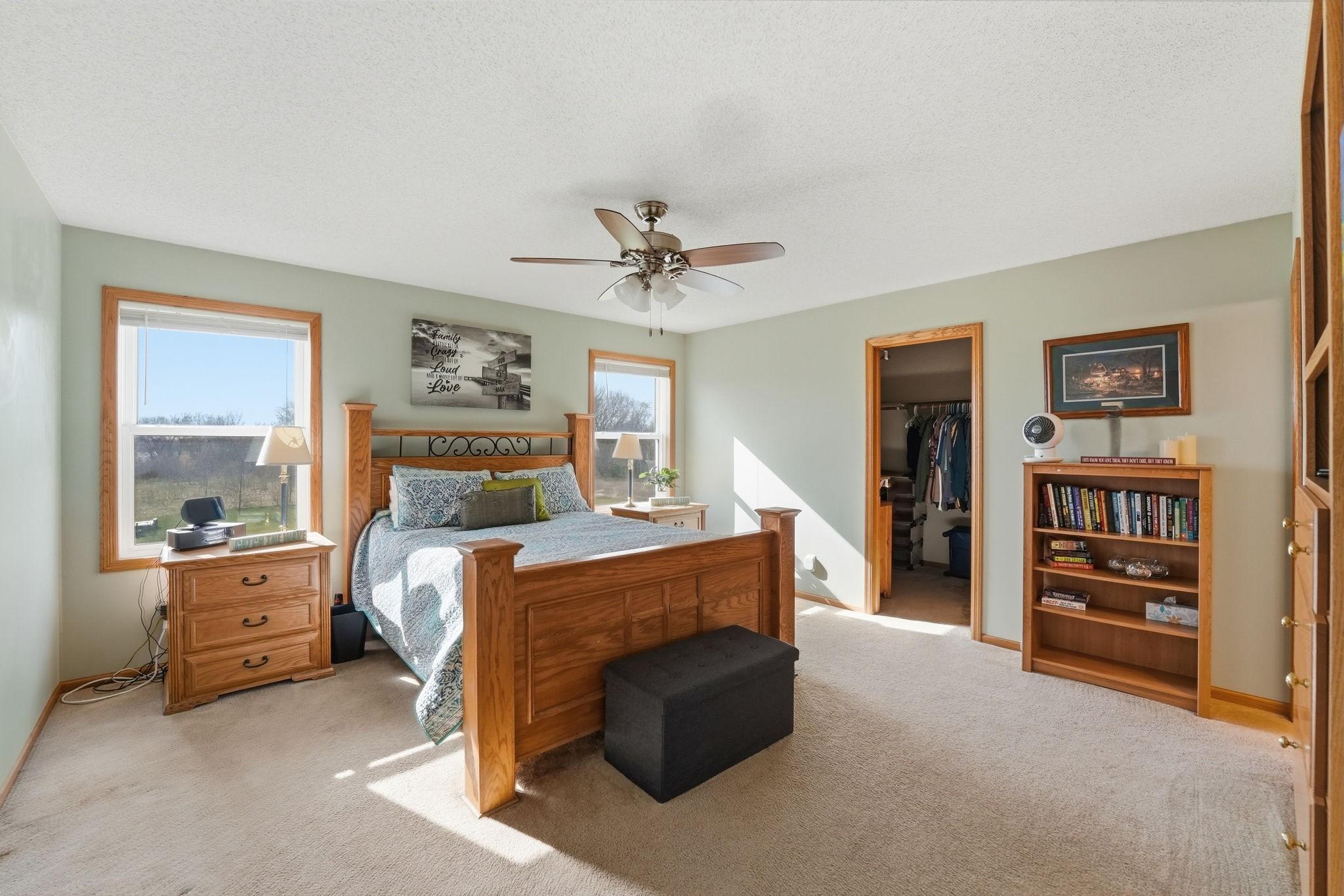 Master Bedroom with large Walk in Closet and Full Private Master Bathroom