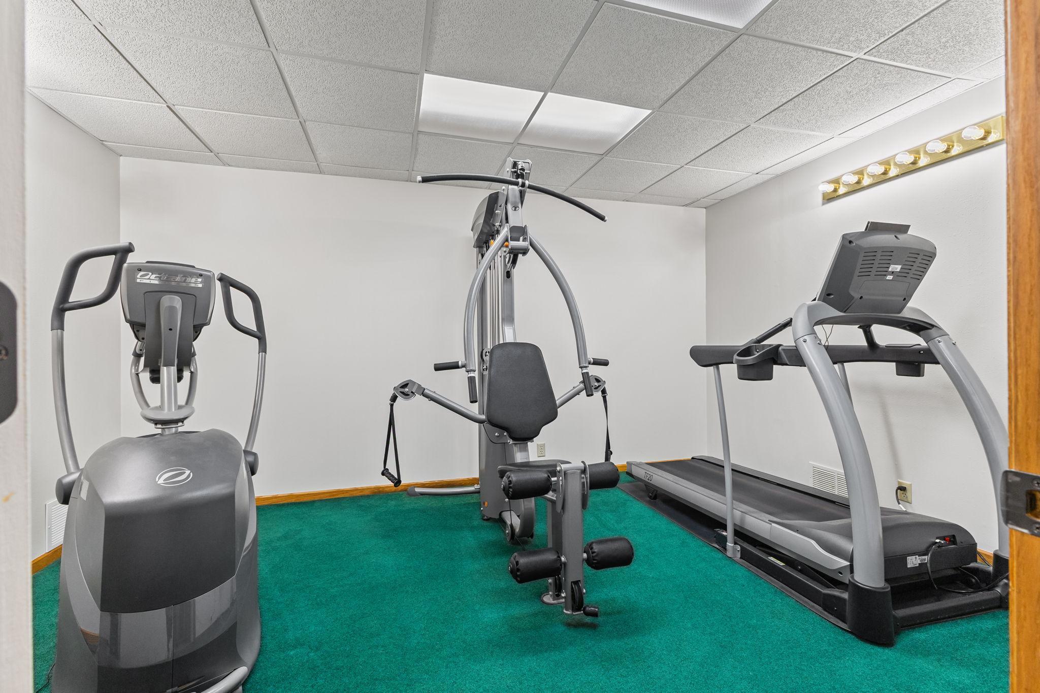 Plus, your own fitness space!