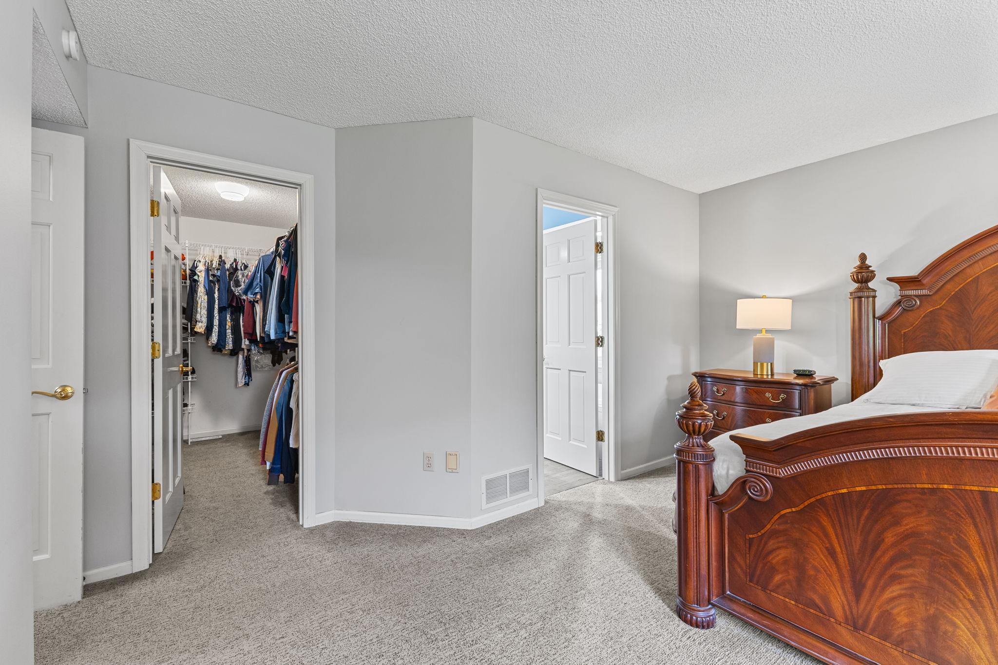 A huge walk-in closet for all your belongings.