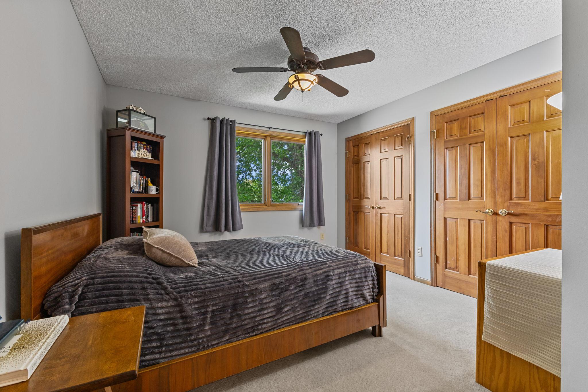 Bedroom one on the upper level.