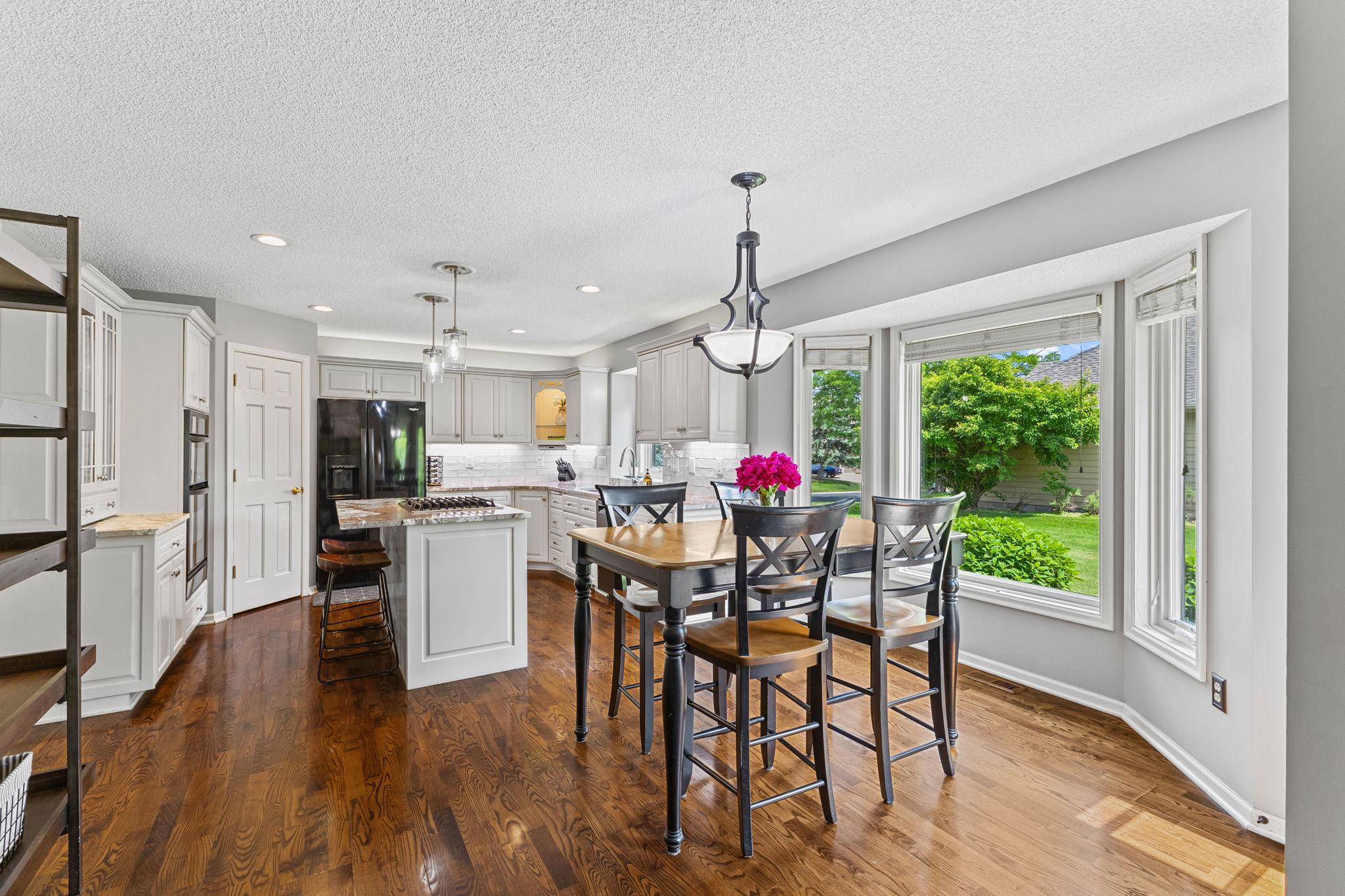 Informal dining area with natural views of your greenspace.